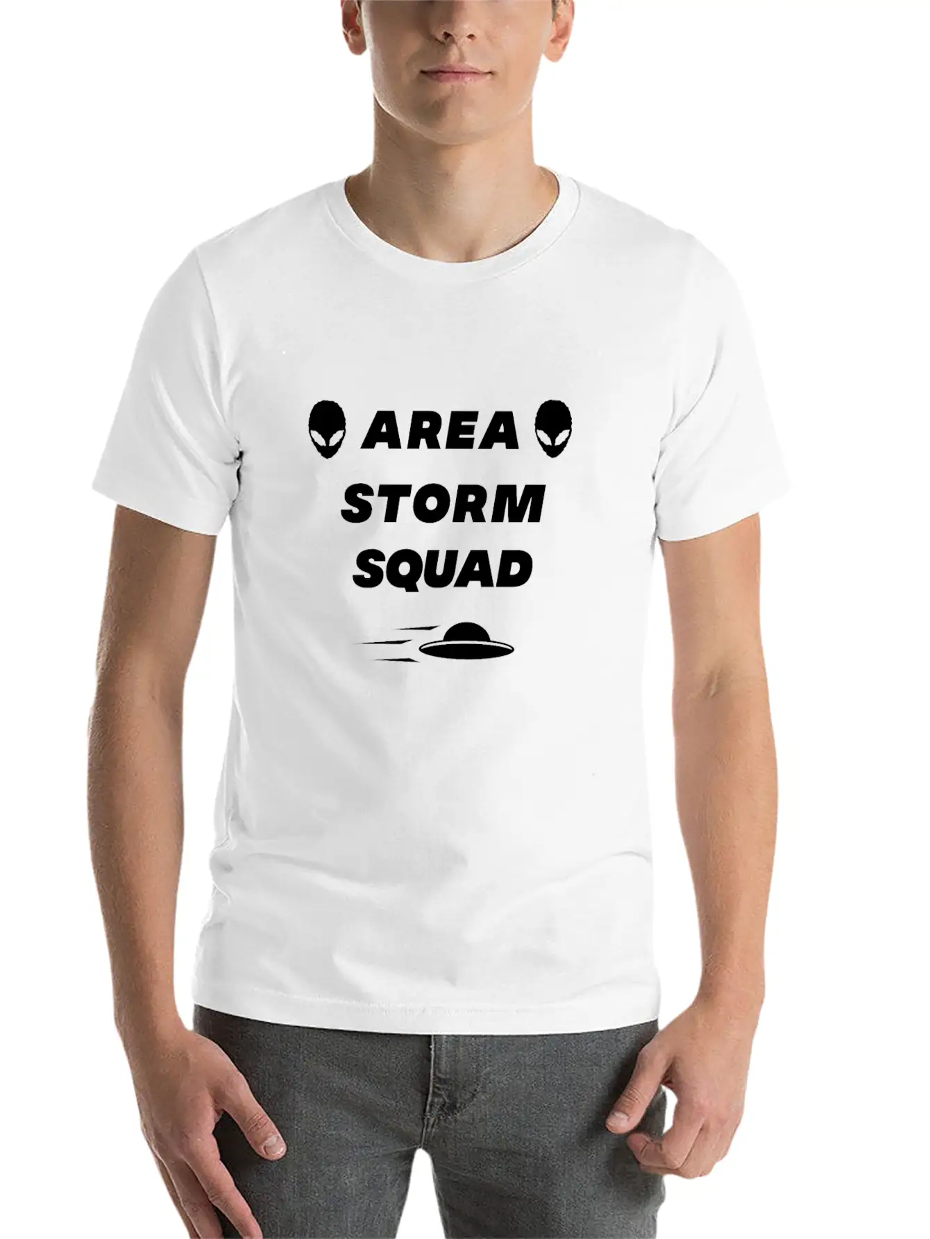 Area Storm Squad Alien UFO Shirt Essential Unisex Summer Tee – Soft Cotton Casual Fit