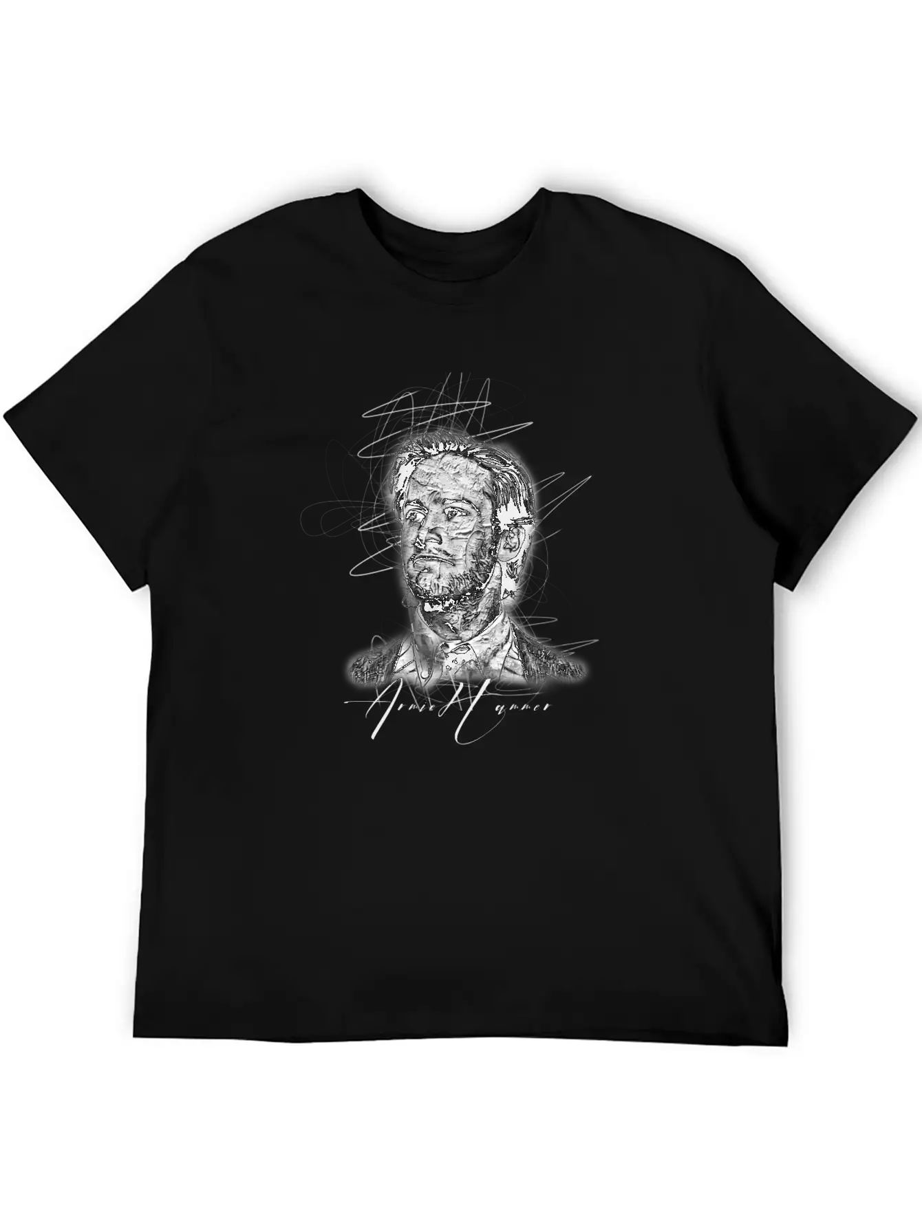 Armie Hammer Sketch Art , Abstract Sketch Art Essential Unisex Summer Tee – Soft Cotton Casual Fit