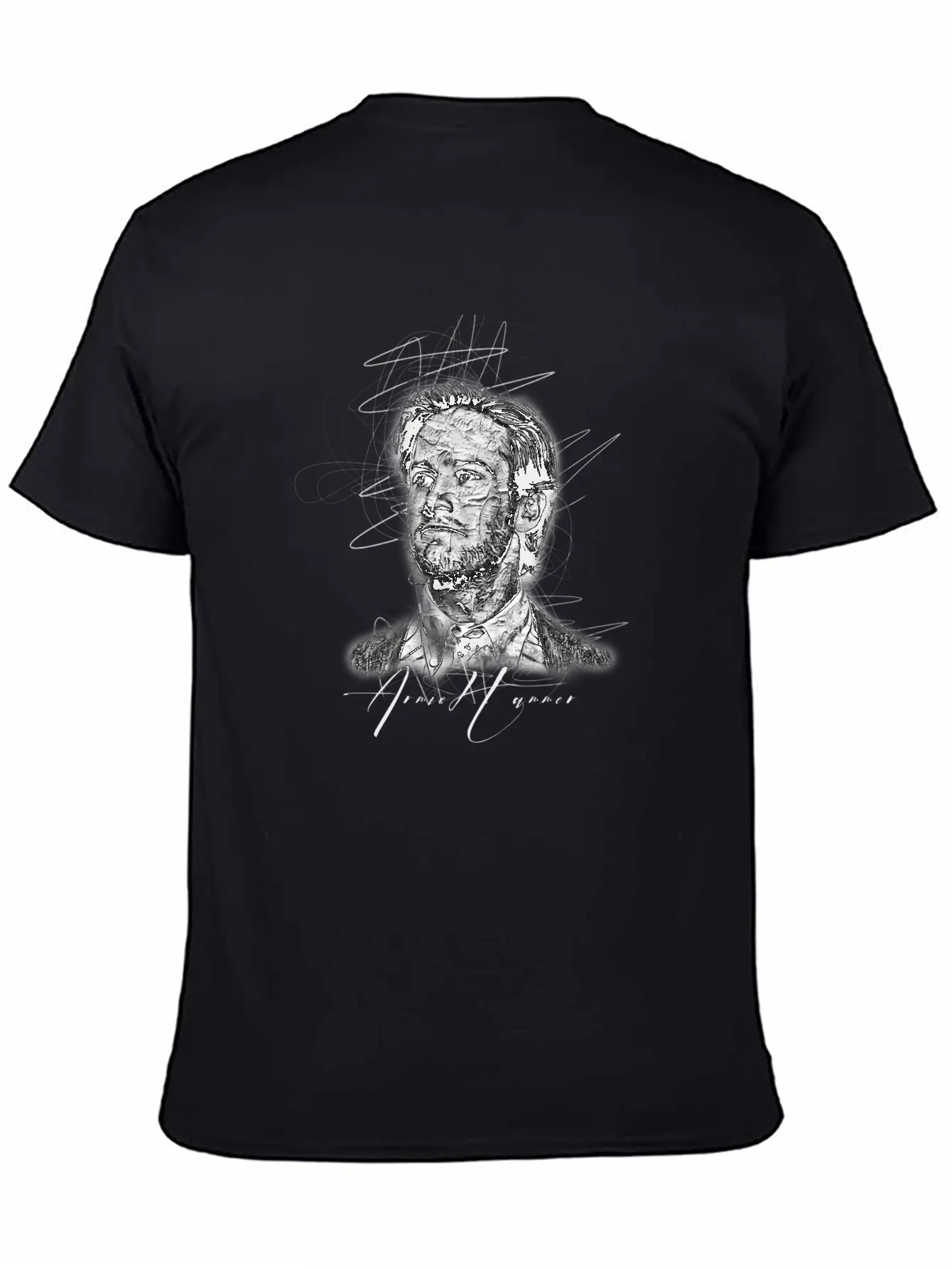 Armie Hammer Sketch Art , Abstract Sketch Art Essential Unisex Summer Tee – Soft Cotton Casual Fit