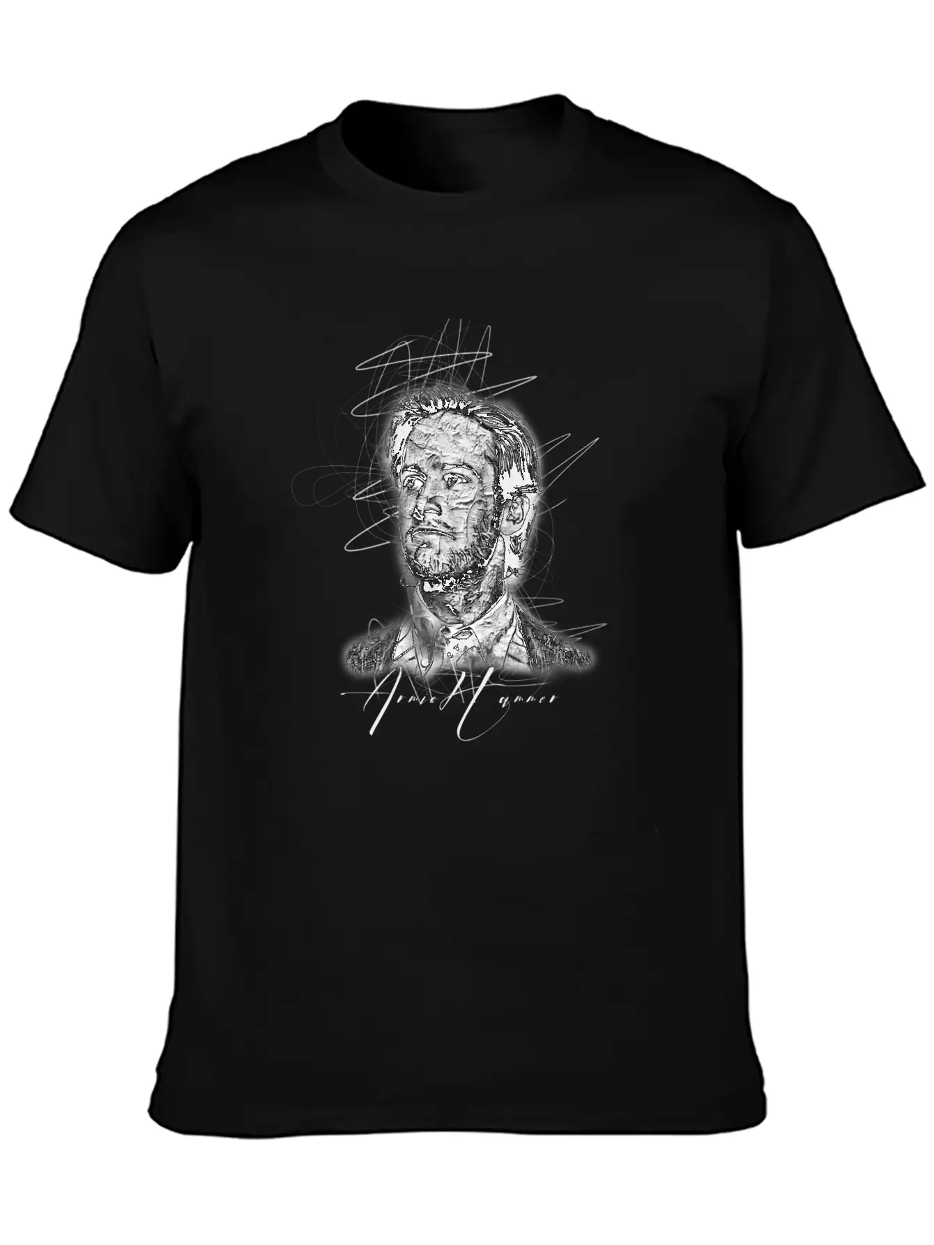 Armie Hammer Sketch Art , Abstract Sketch Art Essential Unisex Summer Tee – Soft Cotton Casual Fit
