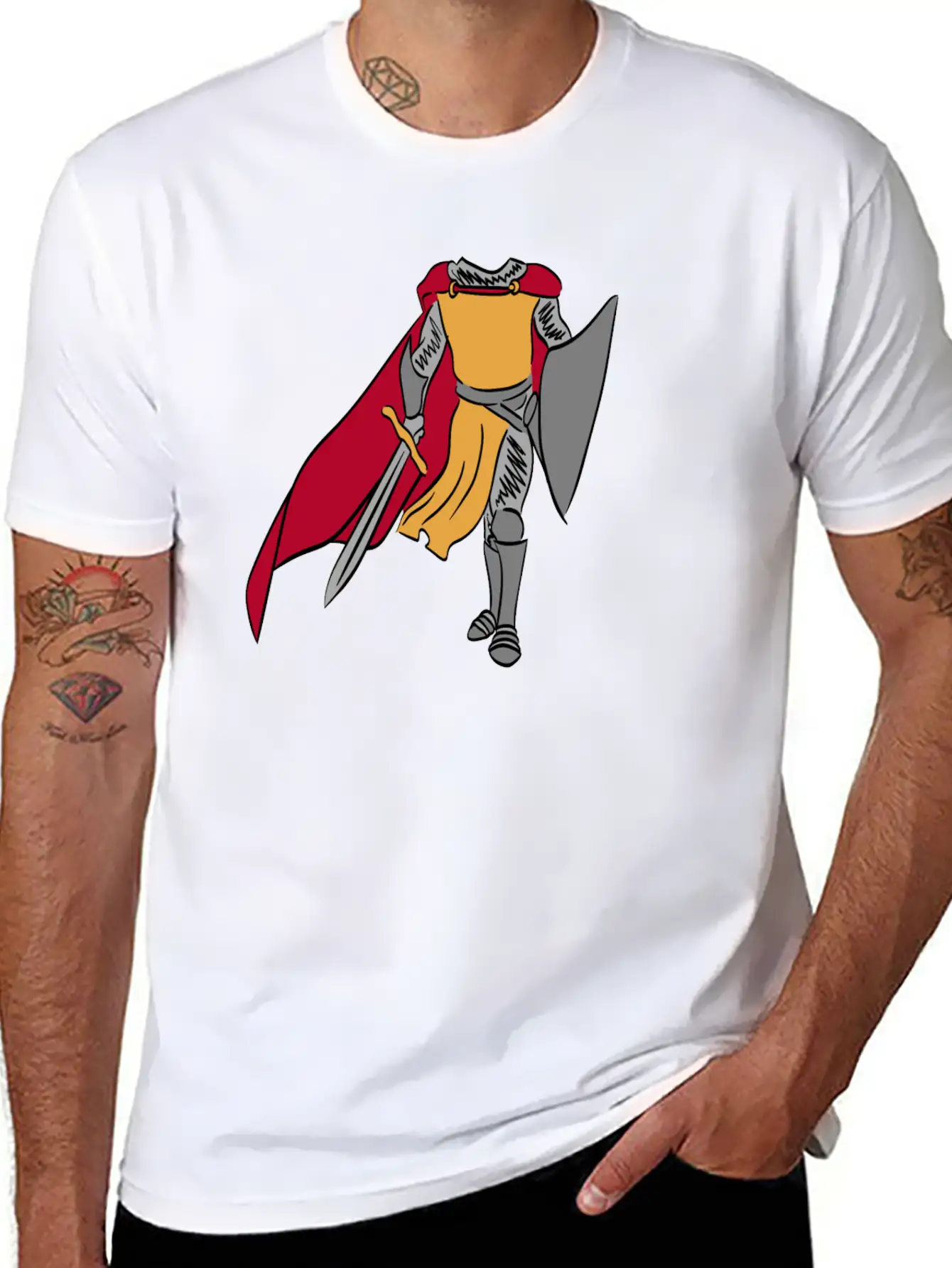 Armor Castle Lover Great Gift Idea For Every Essential Unisex Summer Tee – Soft Cotton Casual Fit