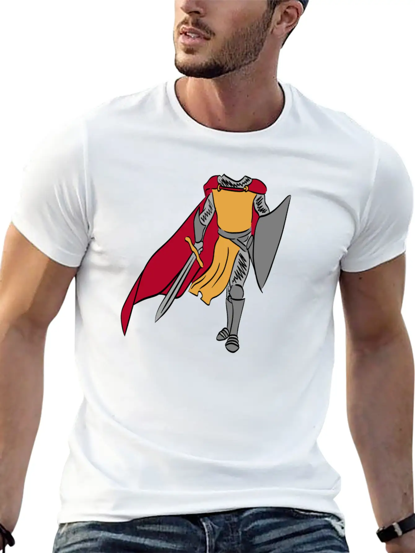 Armor Castle Lover Great Gift Idea For Every Essential Unisex Summer Tee – Soft Cotton Casual Fit