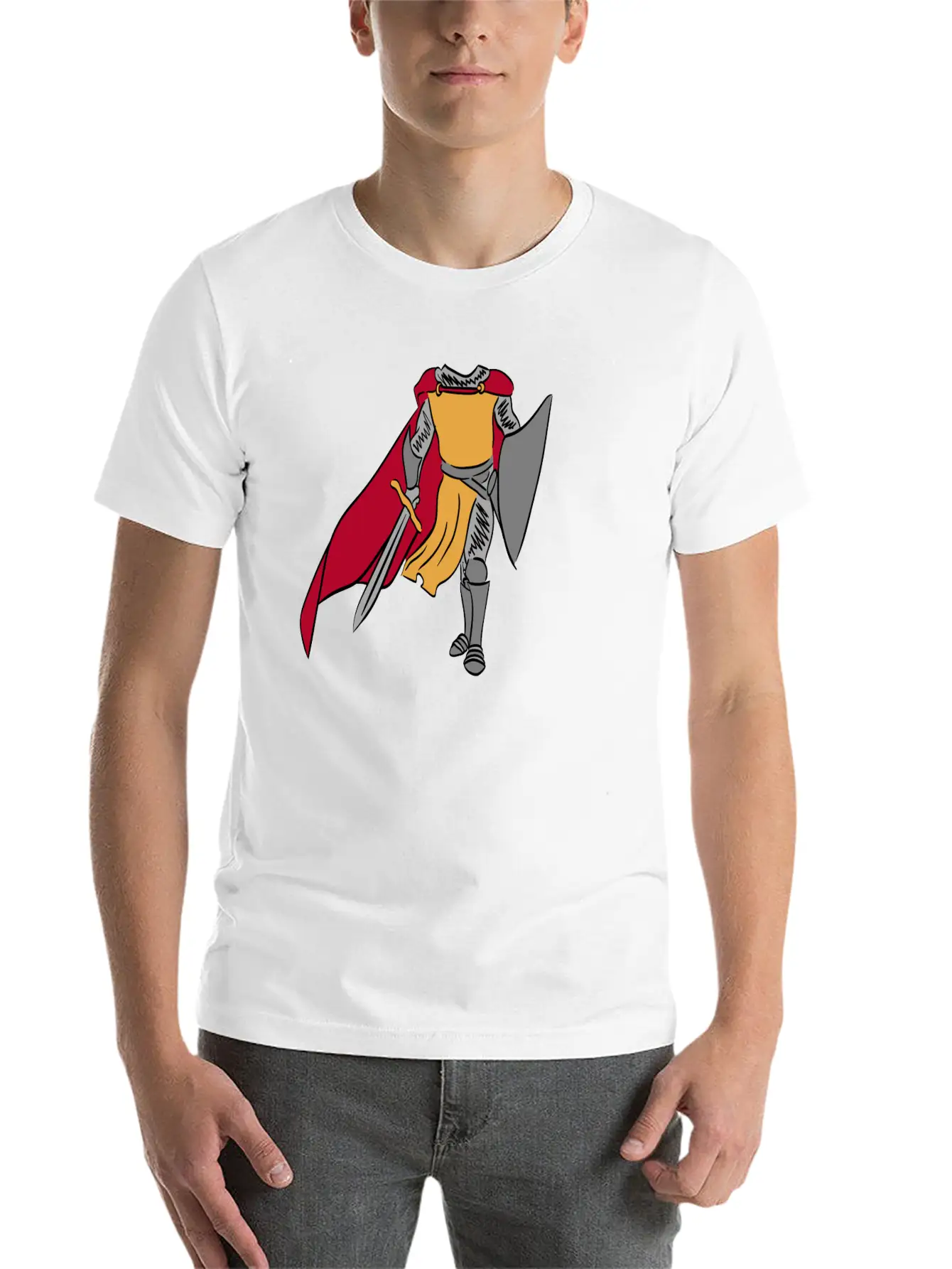 Armor Castle Lover Great Gift Idea For Every Essential Unisex Summer Tee – Soft Cotton Casual Fit
