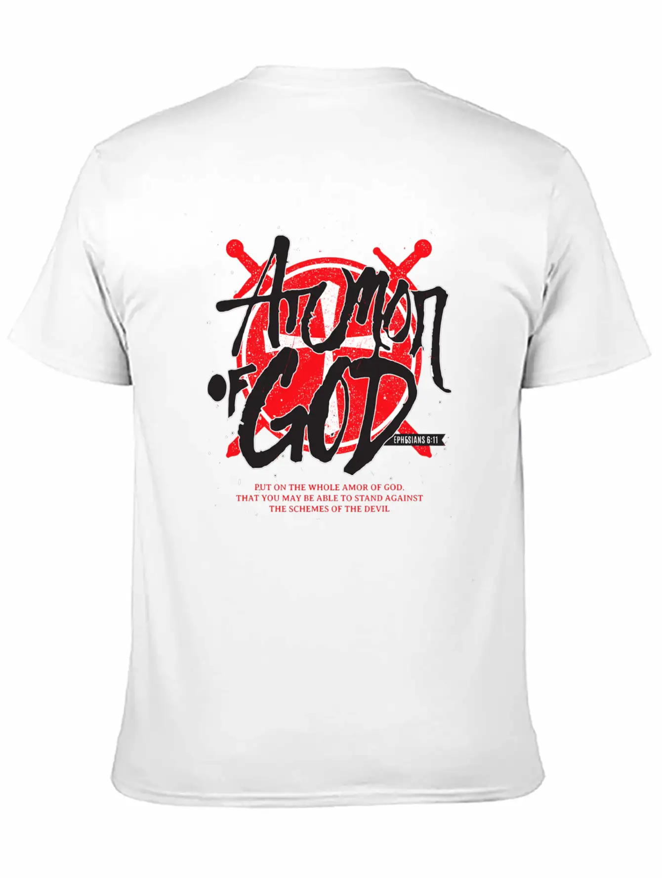 Armor Of God Bible Verse Christian Stylish Everyday T-Shirt – Unisex Basic Cotton Tee