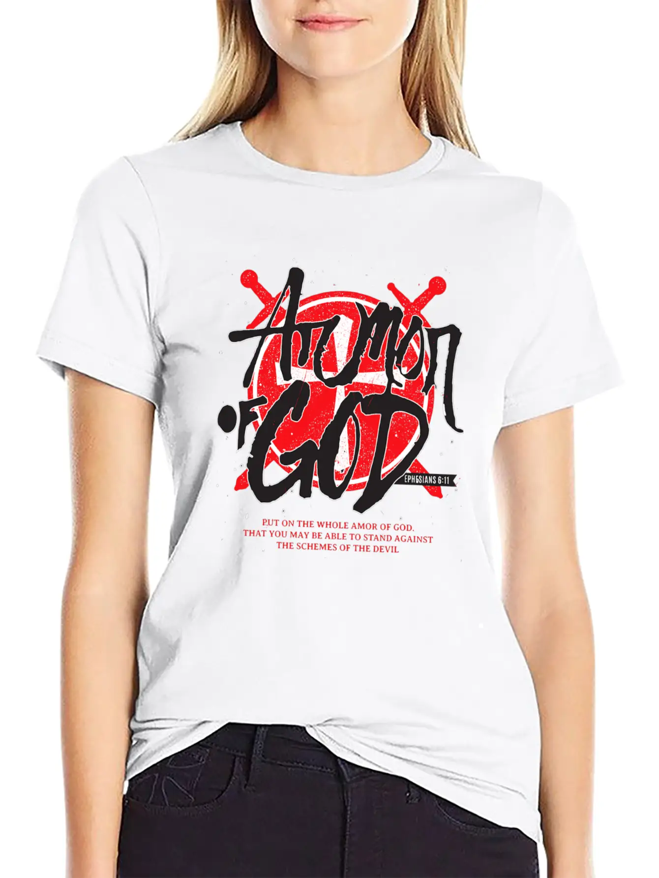 Armor Of God Bible Verse Christian Stylish Everyday T-Shirt – Unisex Basic Cotton Tee