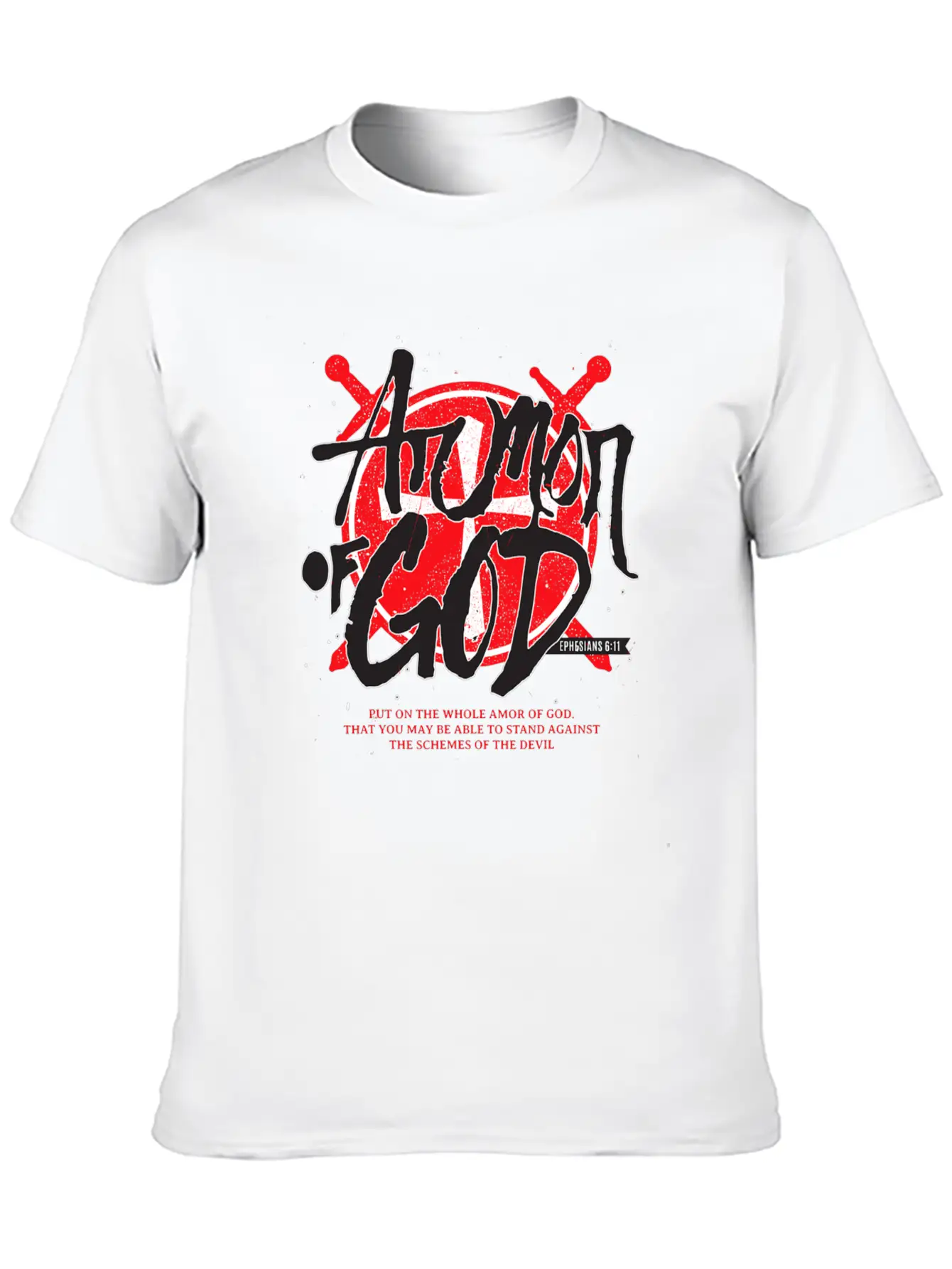 Armor Of God Bible Verse Christian Stylish Everyday T-Shirt – Unisex Basic Cotton Tee