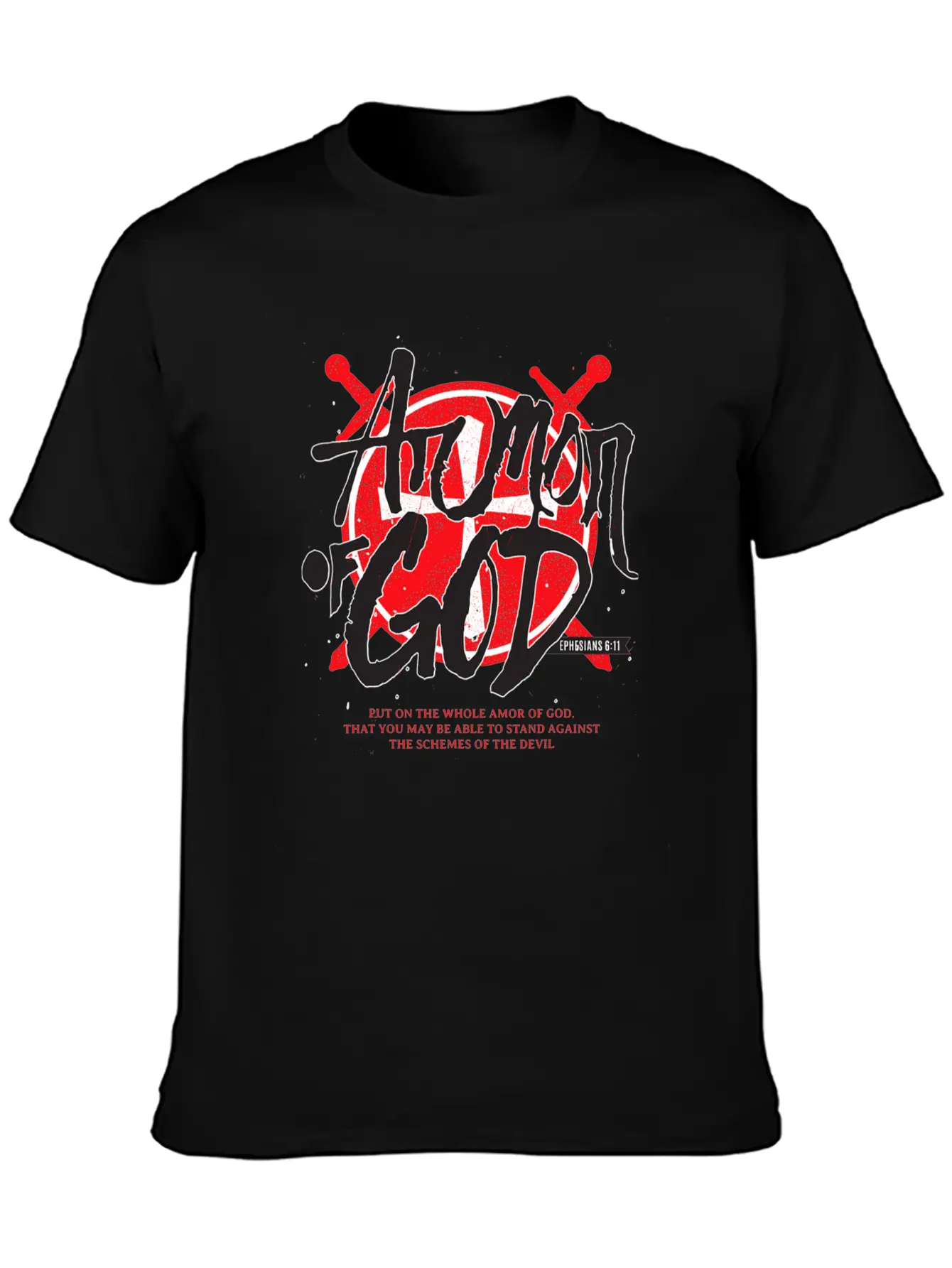 Armor Of God Bible Verse Christian Stylish Everyday T-Shirt – Unisex Basic Cotton Tee