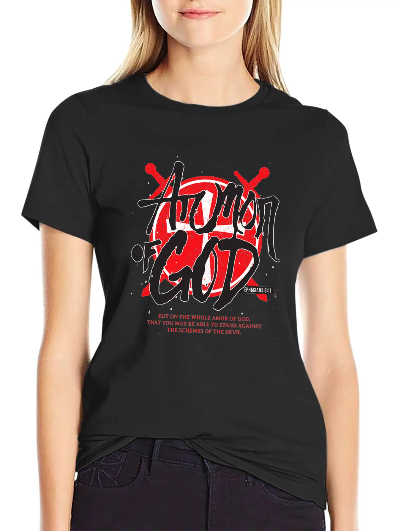 Armor Of God Bible Verse Christian Stylish Everyday T-Shirt – Unisex Basic Cotton Tee