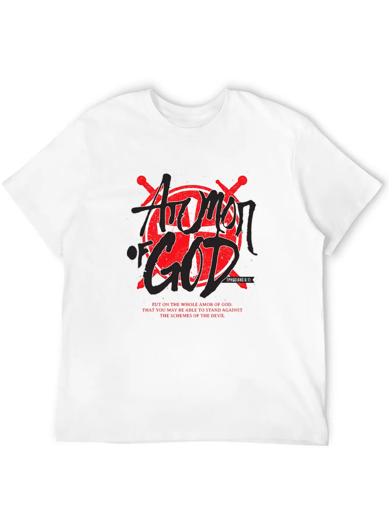 Armor Of God Bible Verse Christian Stylish Everyday T-Shirt – Unisex Basic Cotton Tee