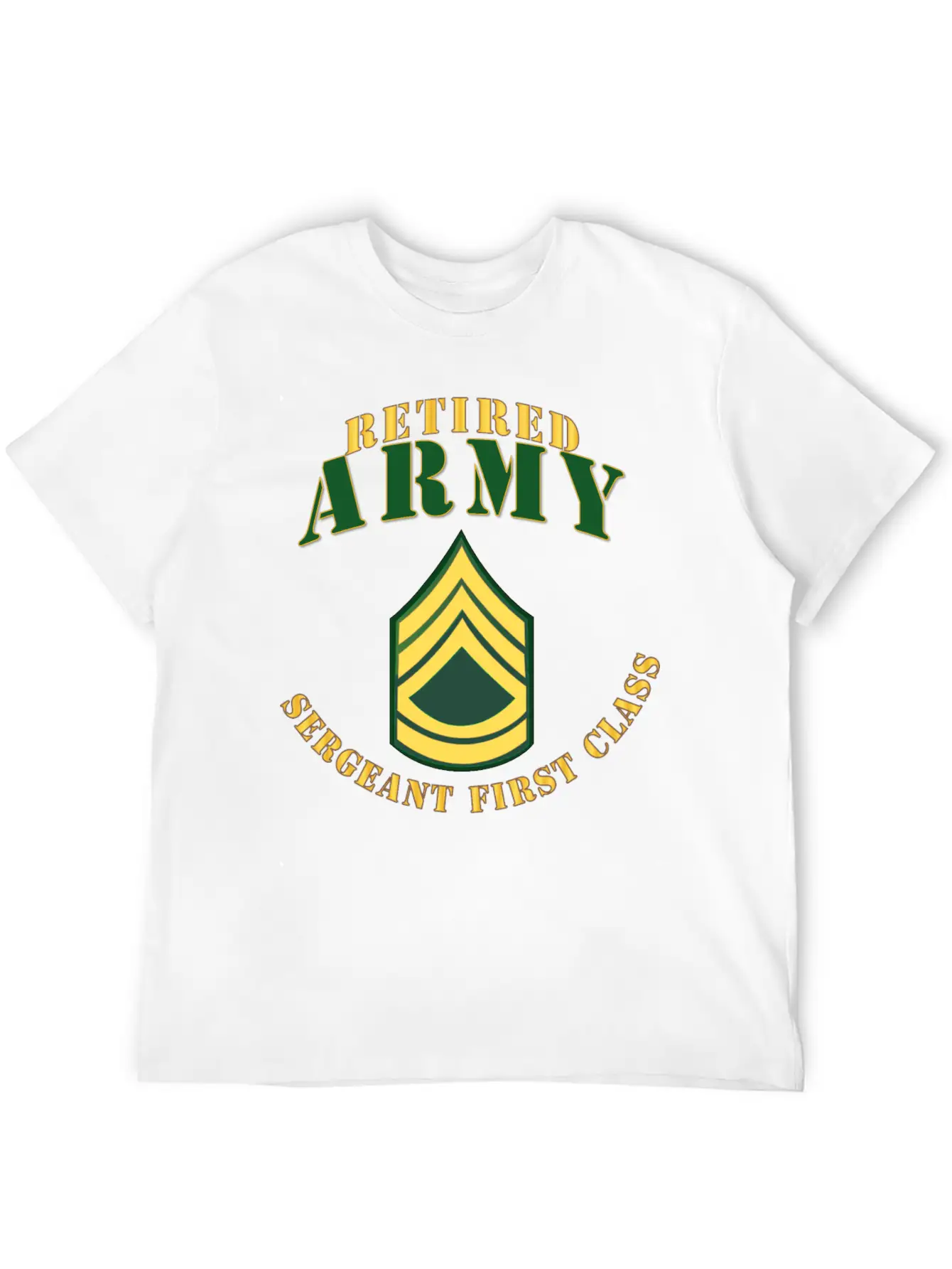 Army ARMY SFC Retired Stylish Everyday T-Shirt – Unisex Basic Cotton Tee