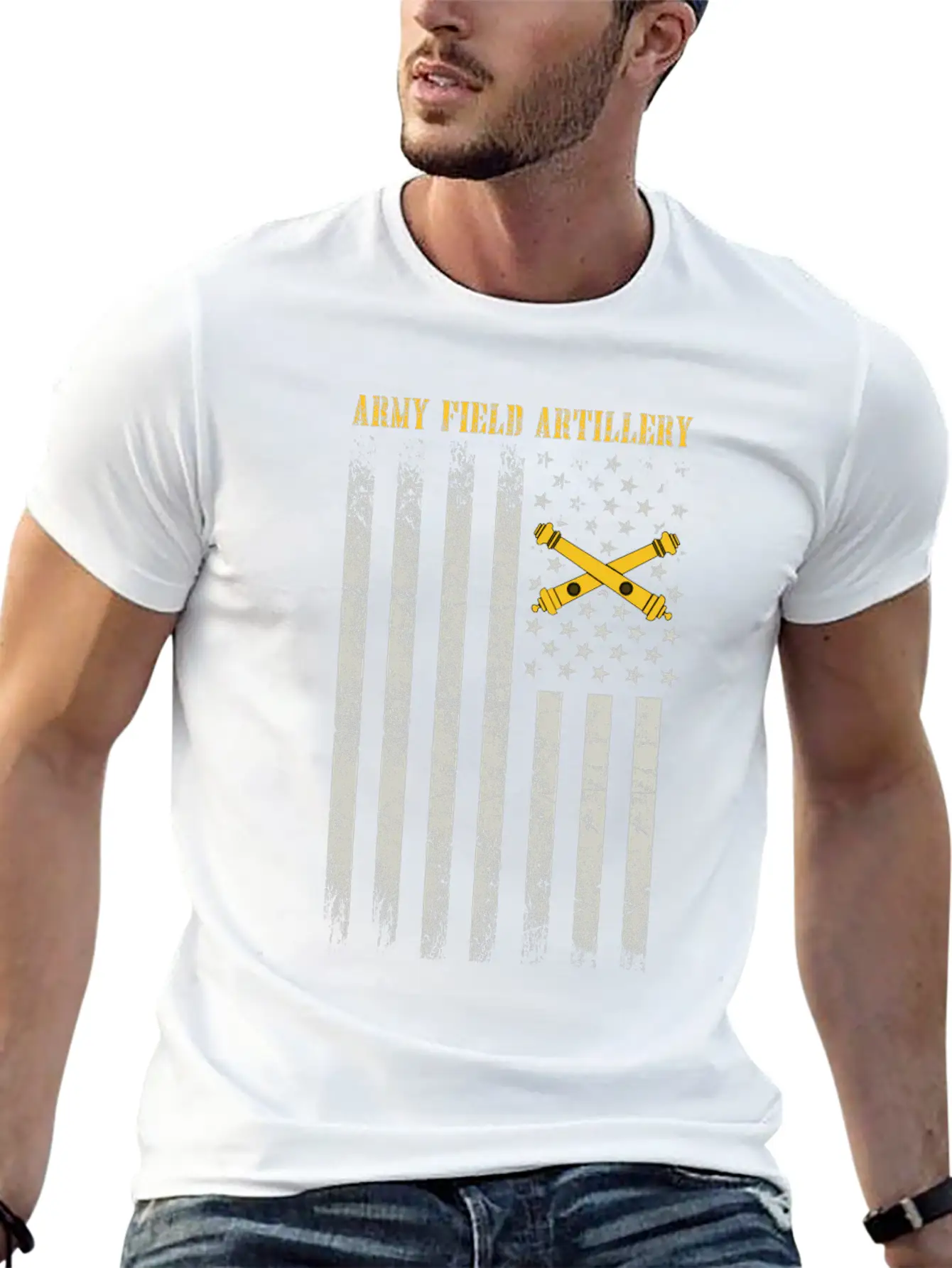 ARMY FIELD ARTILLERY Basic Graphic T-Shirt – Daily Comfort In Soft Cotton