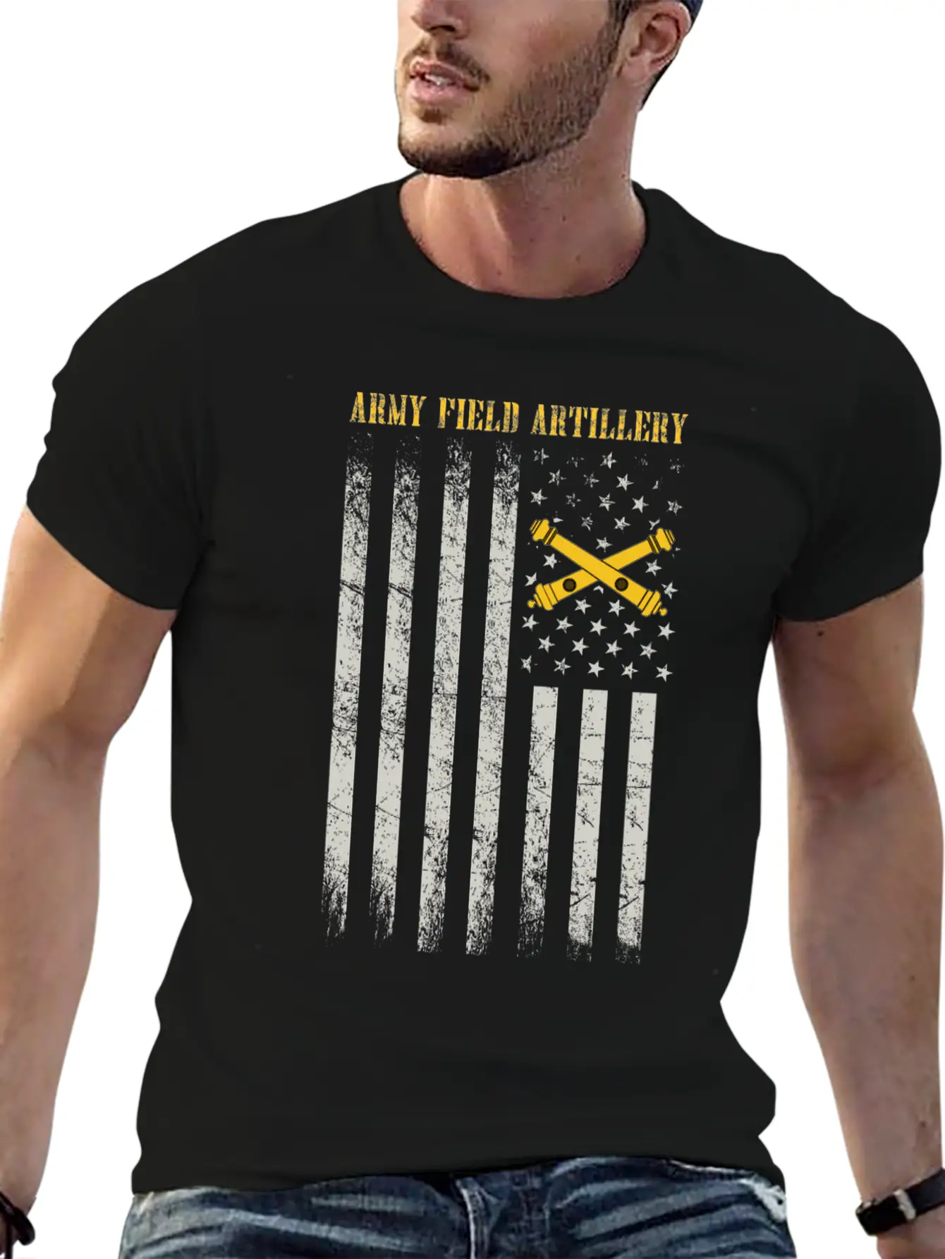 ARMY FIELD ARTILLERY Basic Graphic T-Shirt – Daily Comfort In Soft Cotton