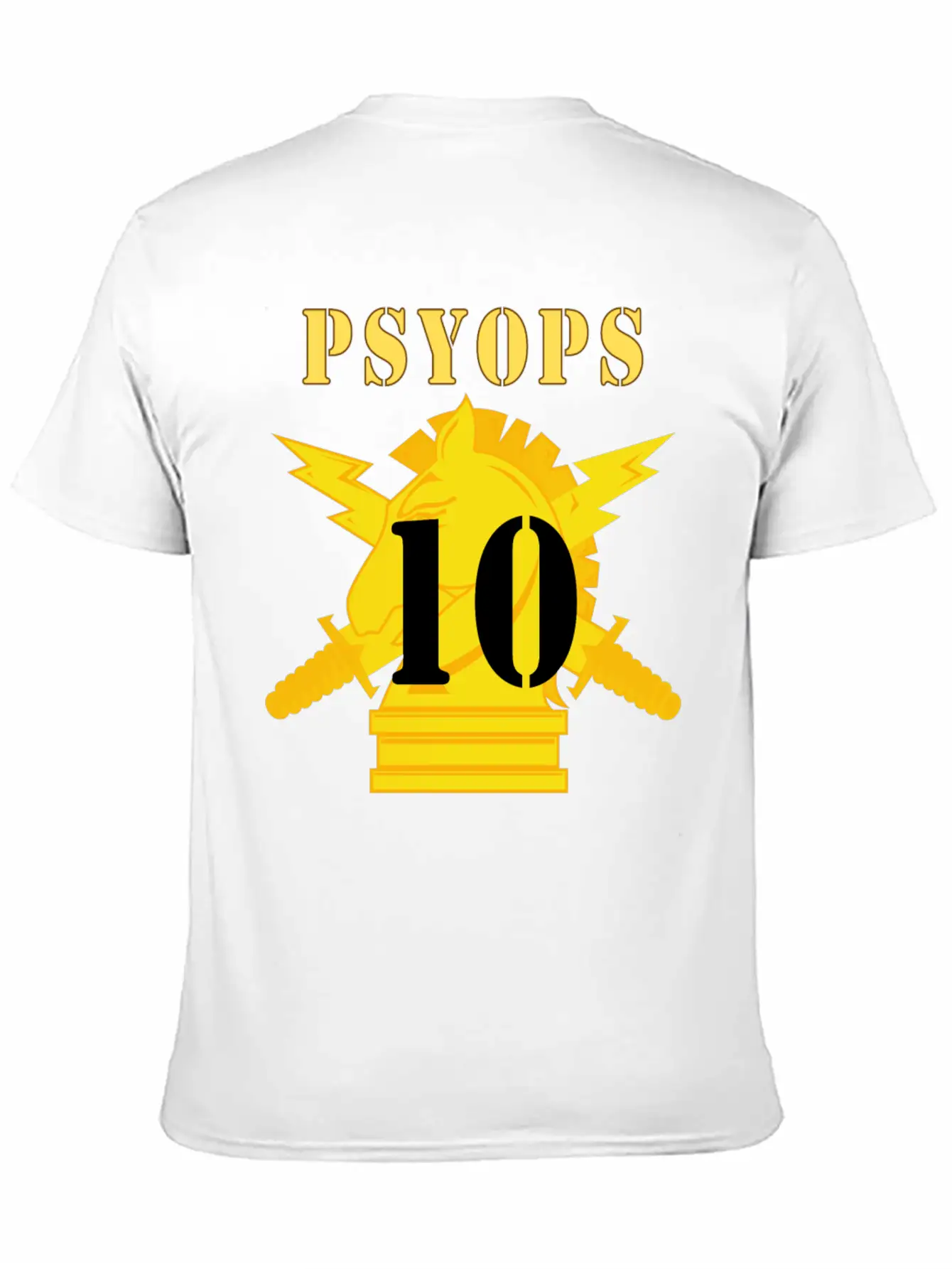 Army PSYOPS W Branch Insignia 10th Battalion Stylish Everyday T-Shirt – Unisex Basic Cotton Tee