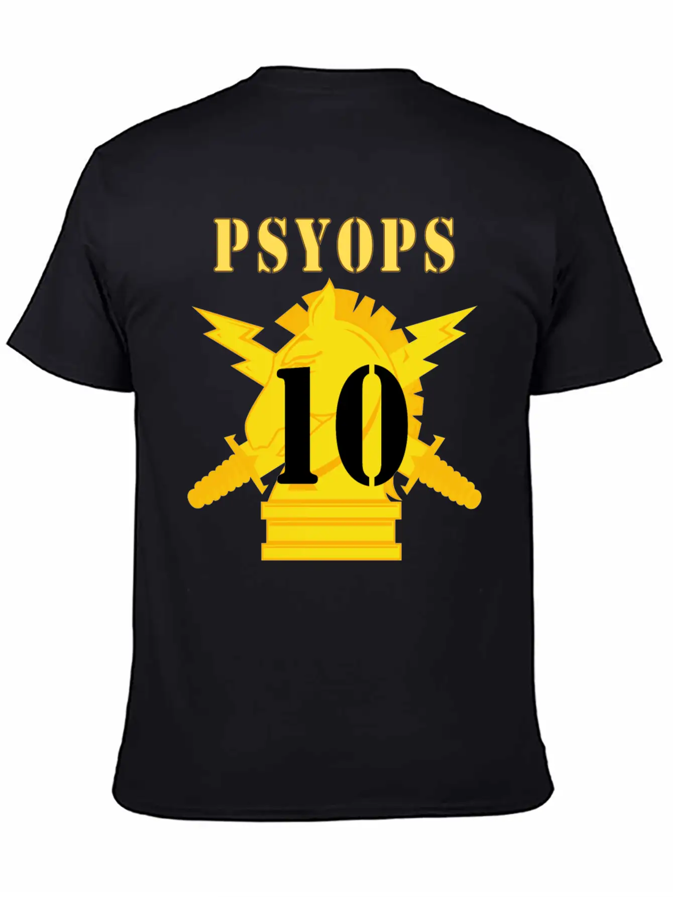 Army PSYOPS W Branch Insignia 10th Battalion Stylish Everyday T-Shirt – Unisex Basic Cotton Tee