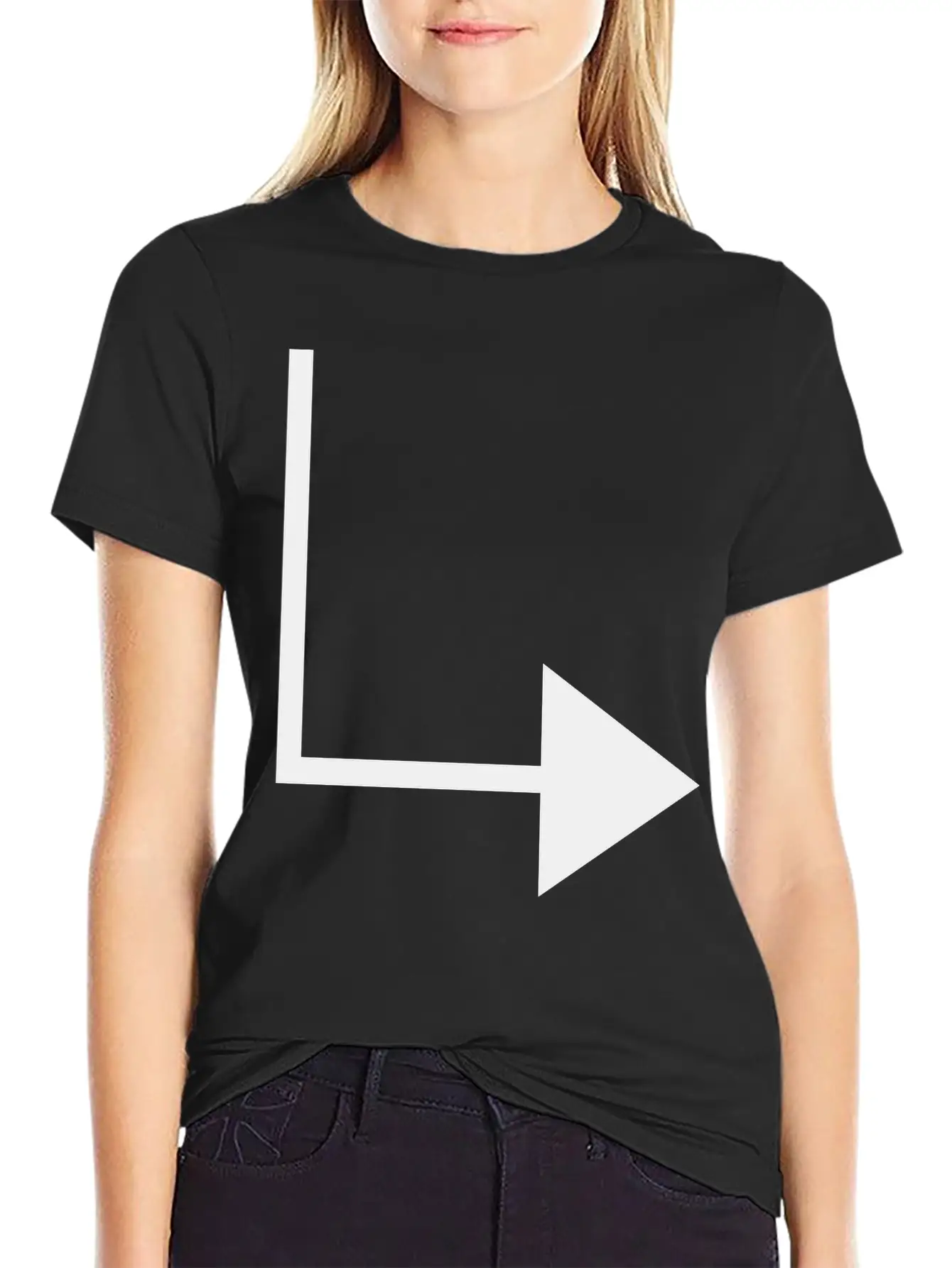 Arrow_1_f1_ Comfortable Minimalist Graphic Tee – Summer Style Essential