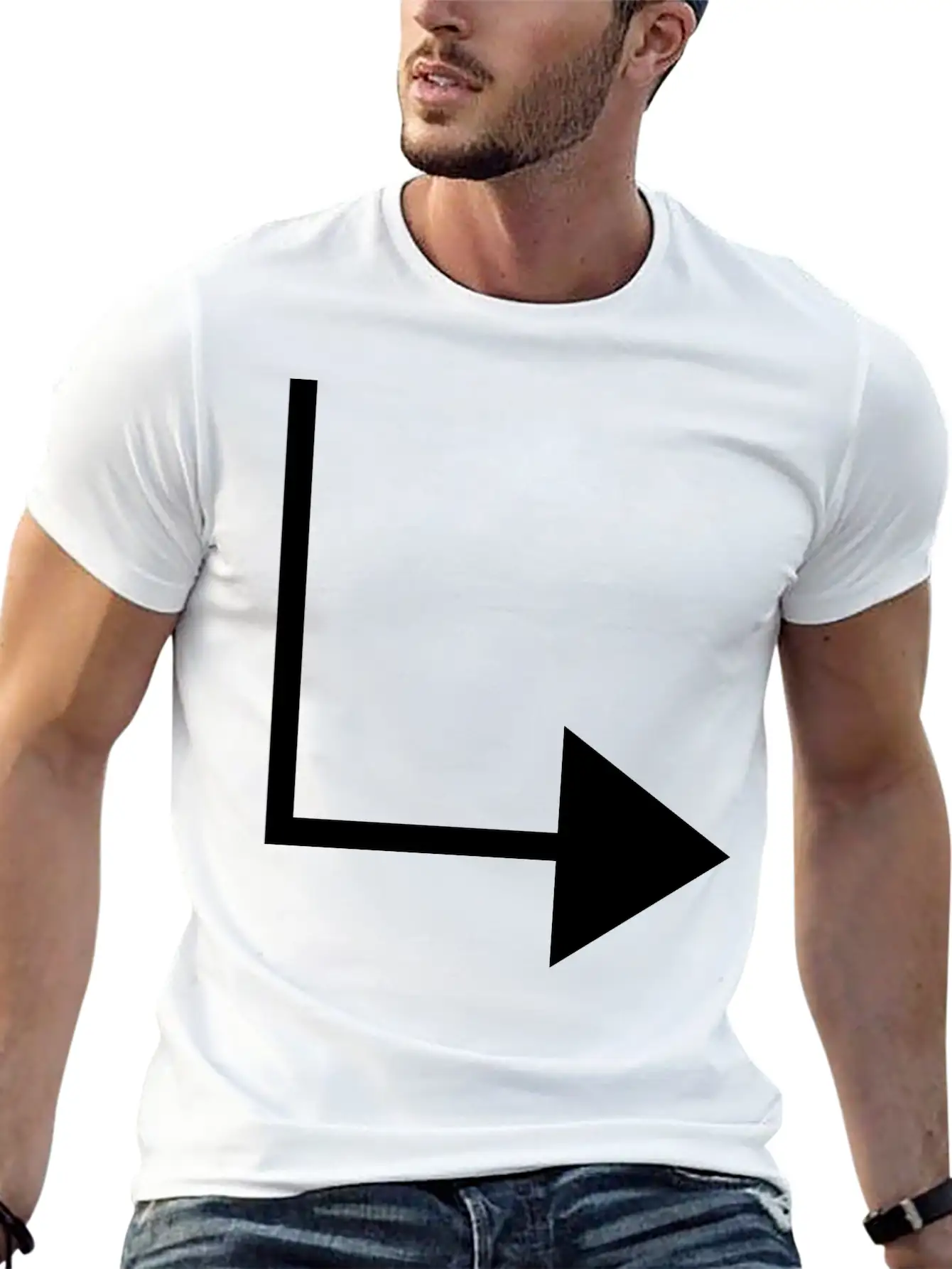 Arrow_1_f1_ Comfortable Minimalist Graphic Tee – Summer Style Essential