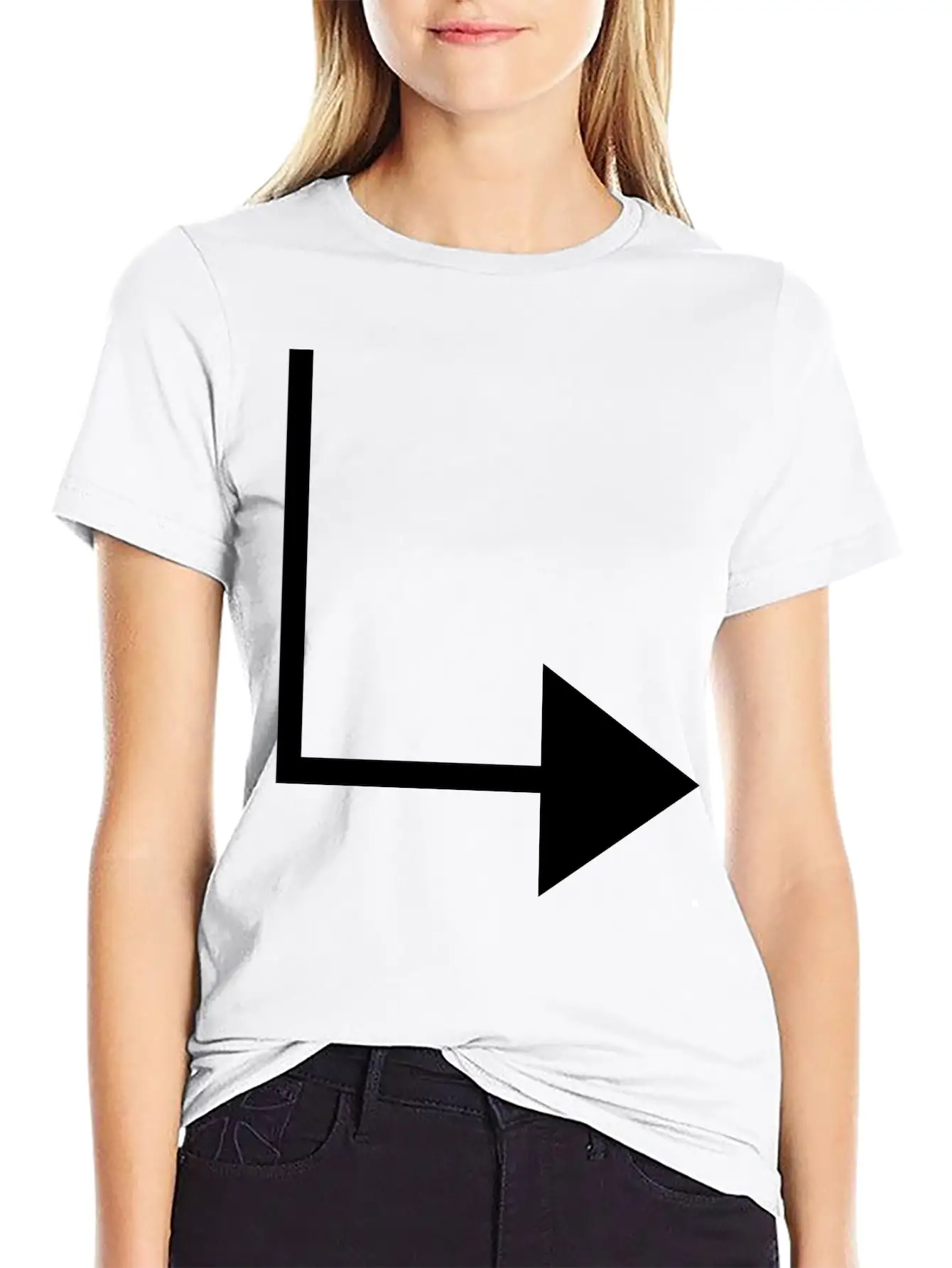 Arrow_1_f1_ Comfortable Minimalist Graphic Tee – Summer Style Essential