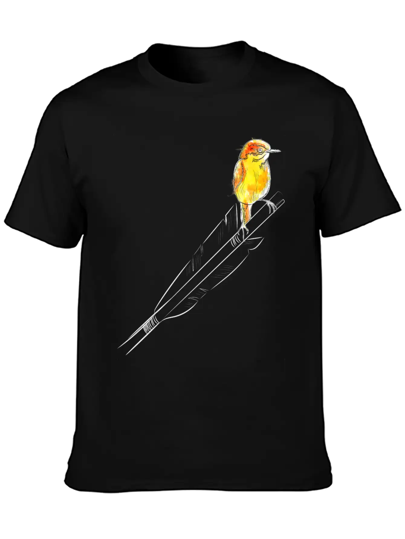 Arrow Bird (Archery By BOWTIQUE) Basic Graphic T-Shirt – Daily Comfort In Soft Cotton