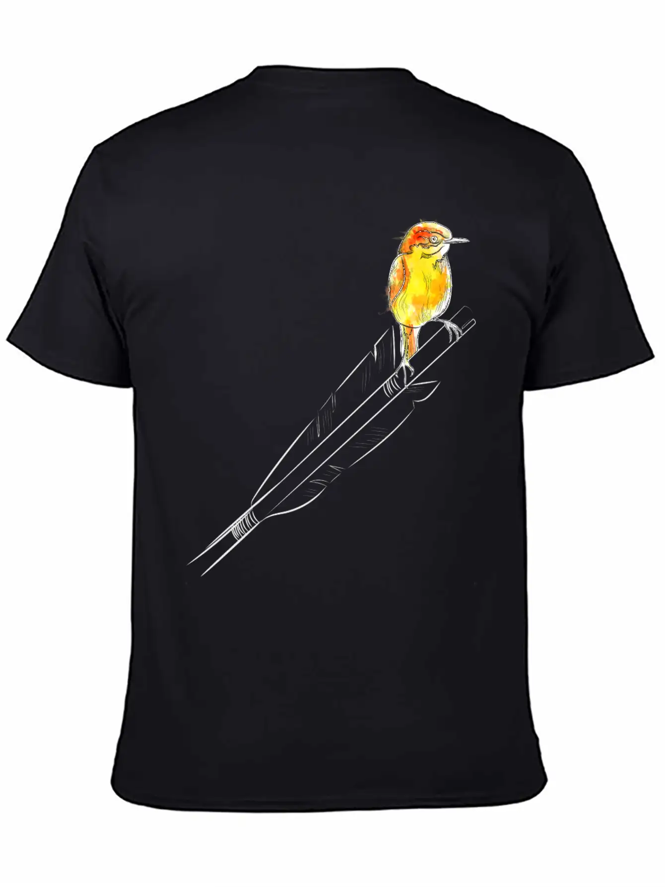 Arrow Bird (Archery By BOWTIQUE) Basic Graphic T-Shirt – Daily Comfort In Soft Cotton