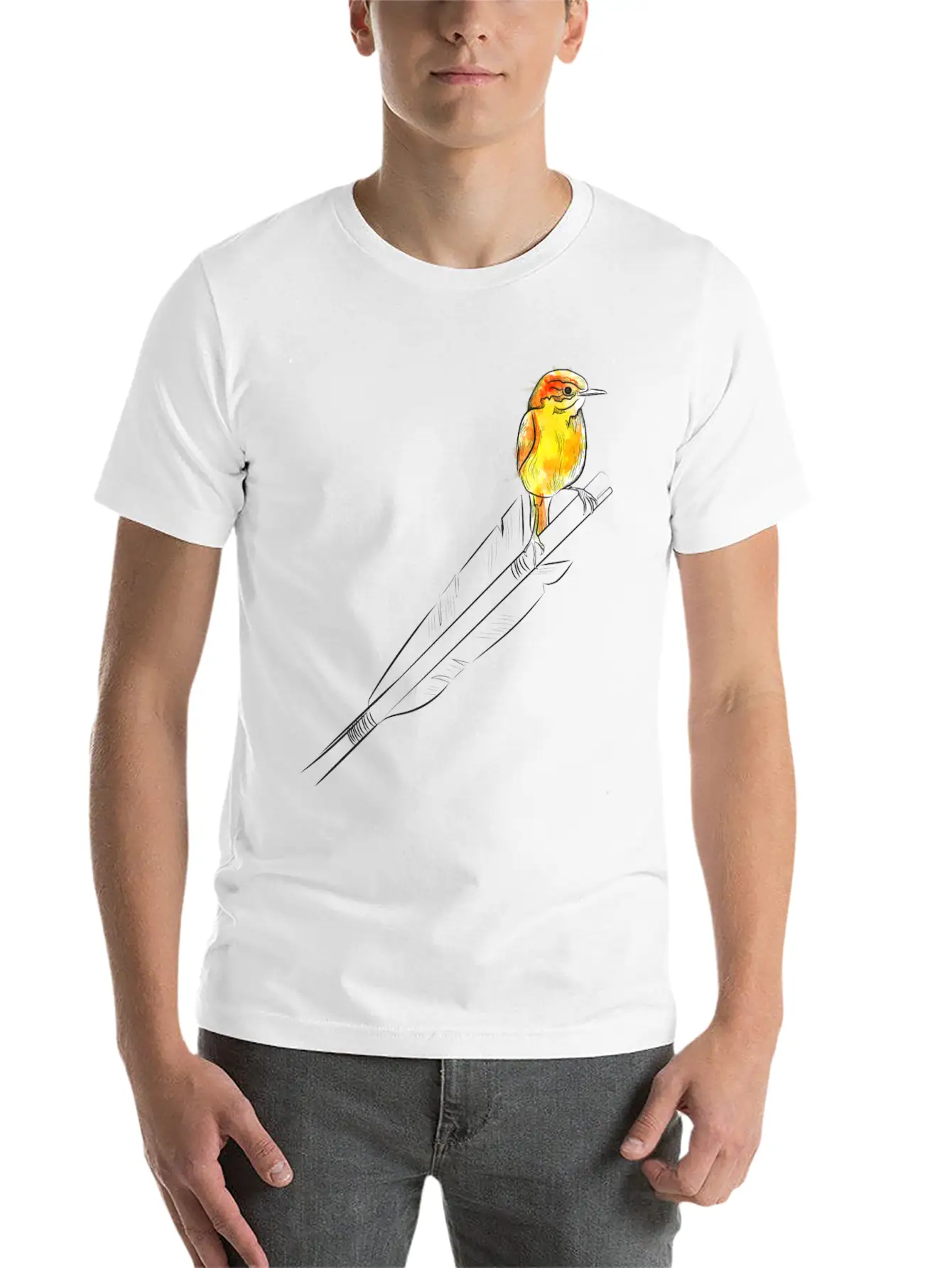 Arrow Bird (Archery By BOWTIQUE) Basic Graphic T-Shirt – Daily Comfort In Soft Cotton