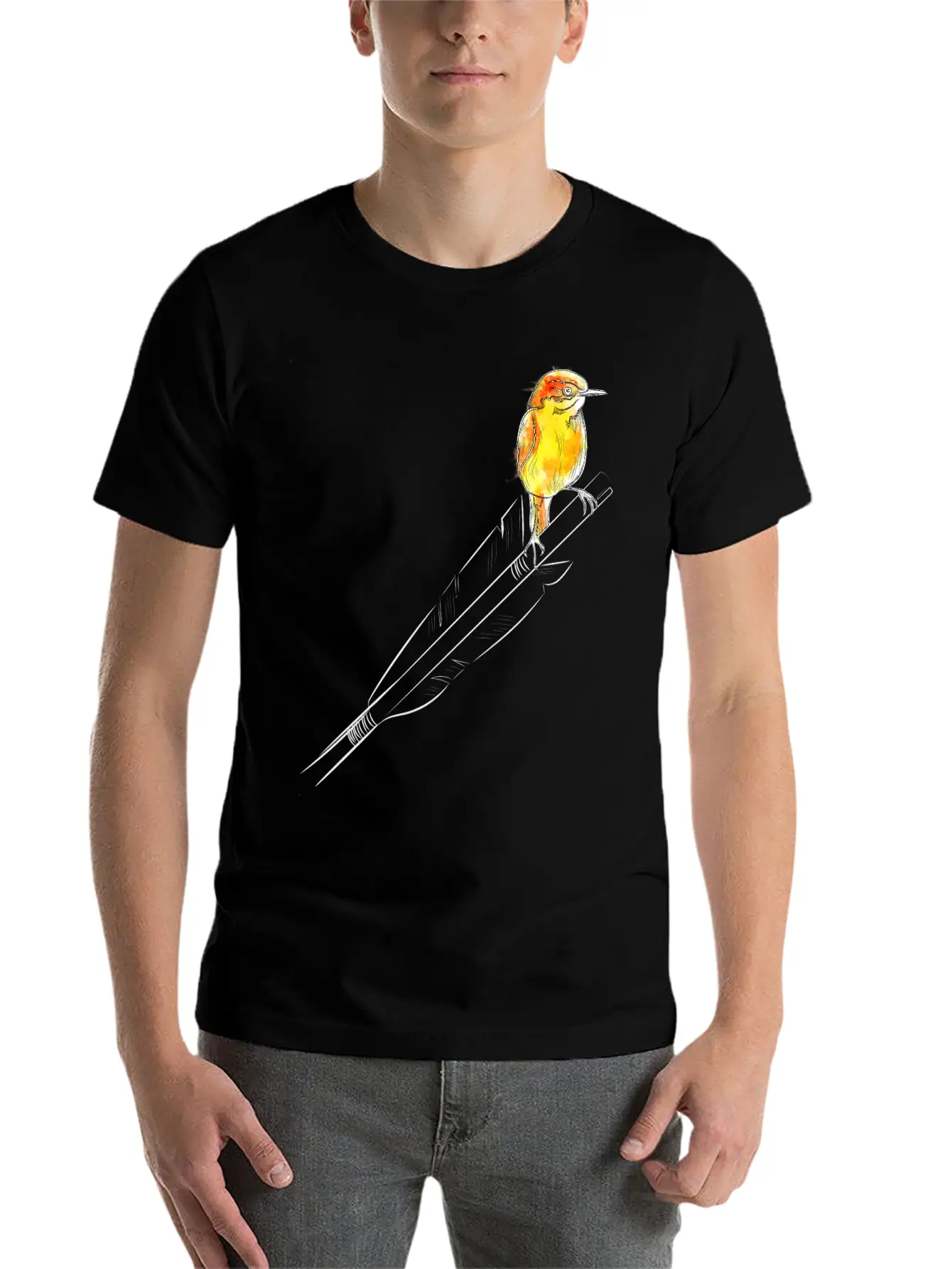 Arrow Bird (Archery By BOWTIQUE) Basic Graphic T-Shirt – Daily Comfort In Soft Cotton