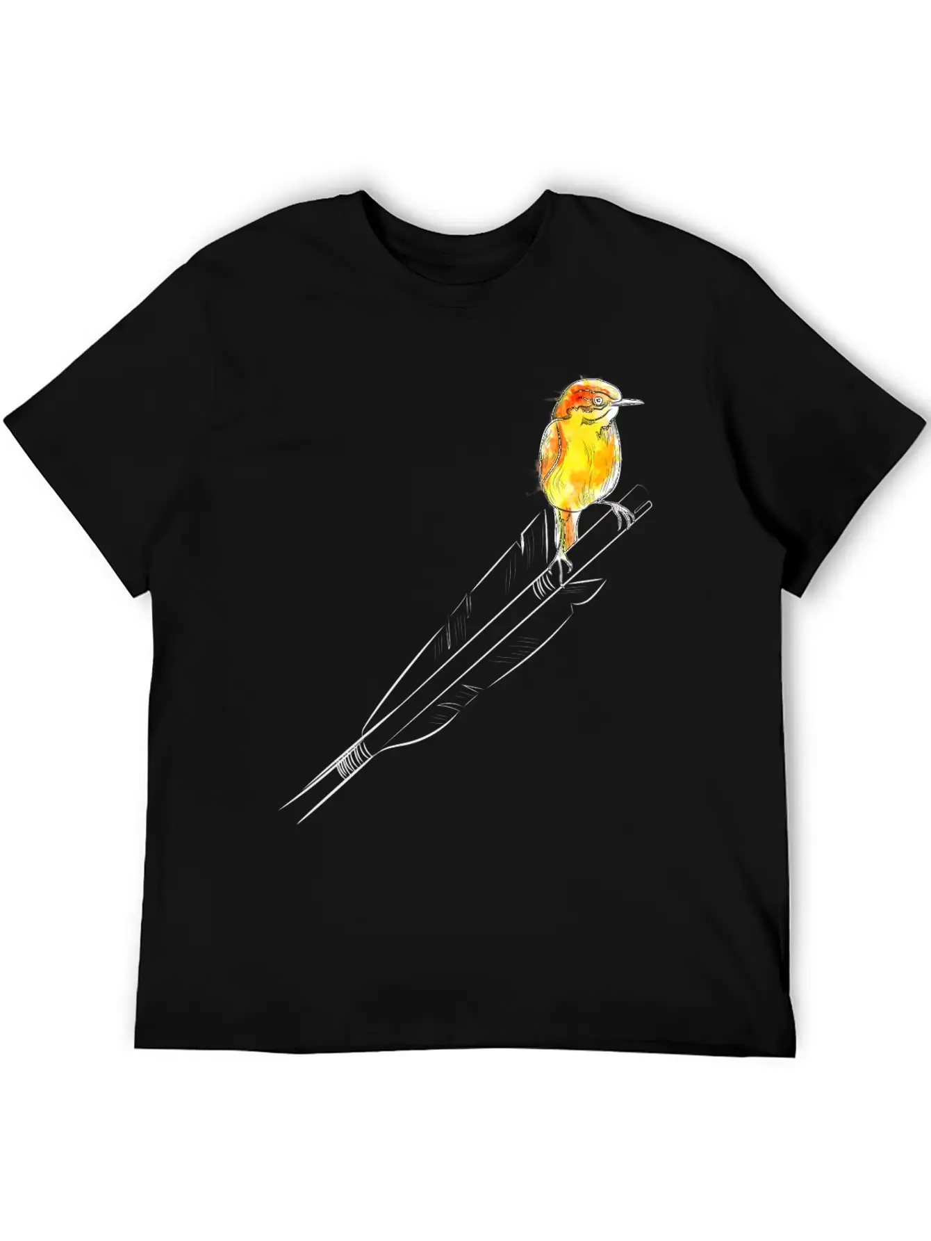 Arrow Bird (Archery By BOWTIQUE) Basic Graphic T-Shirt – Daily Comfort In Soft Cotton