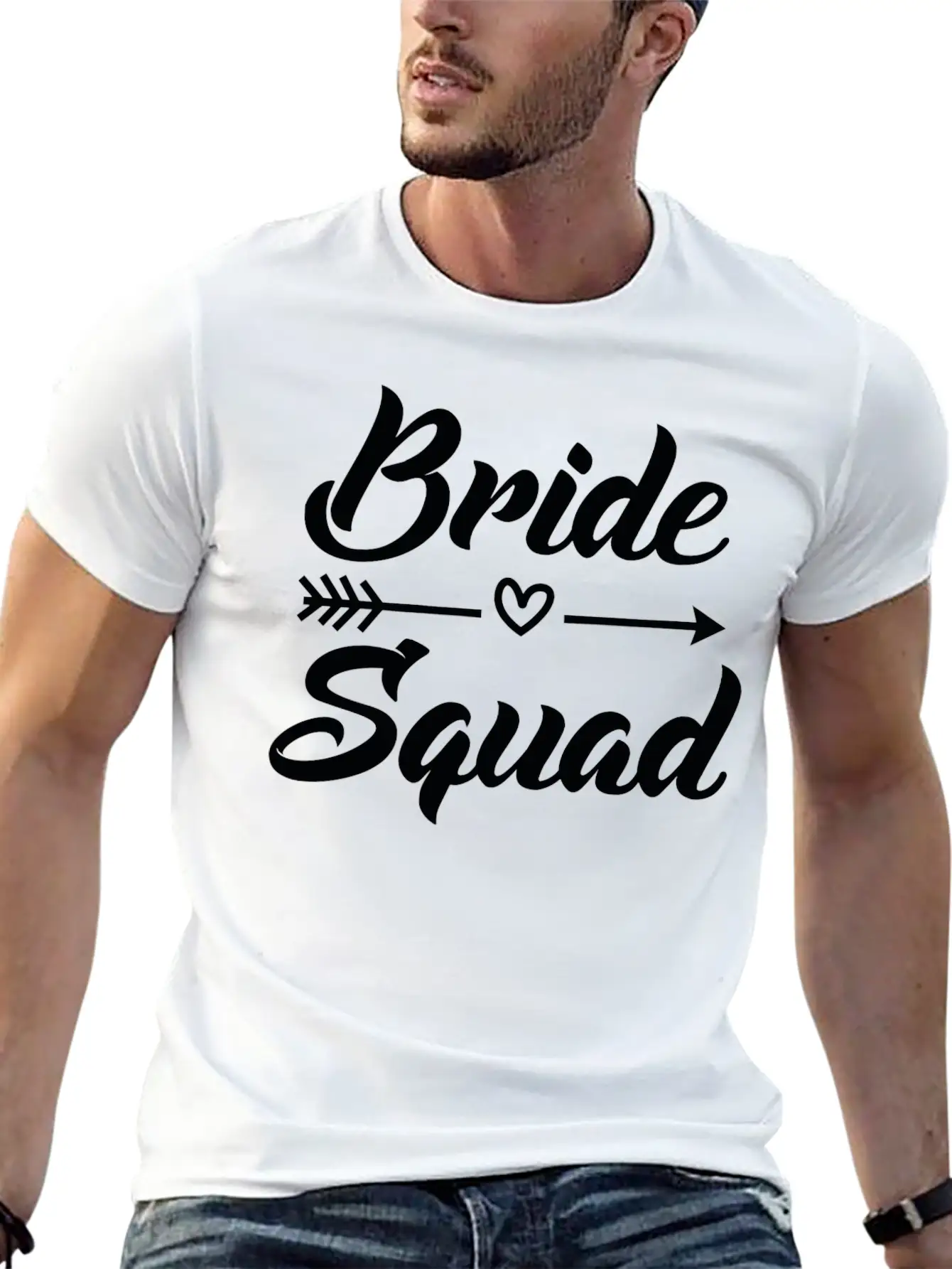 Arrow Bride Squad Black Unisex Short Sleeve Soft Cotton T-Shirt – Casual Everyday Wear