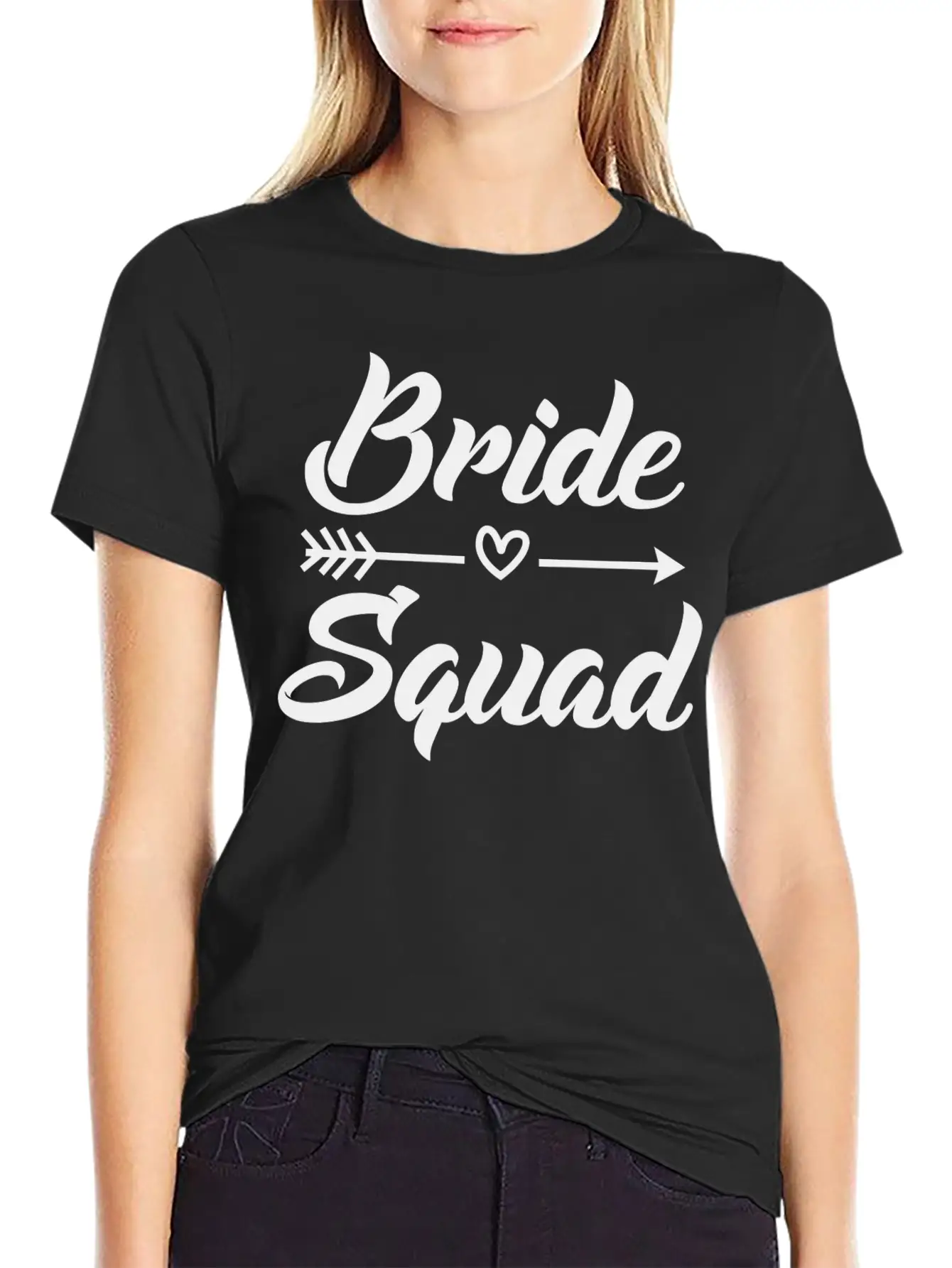 Arrow Bride Squad Black Unisex Short Sleeve Soft Cotton T-Shirt – Casual Everyday Wear