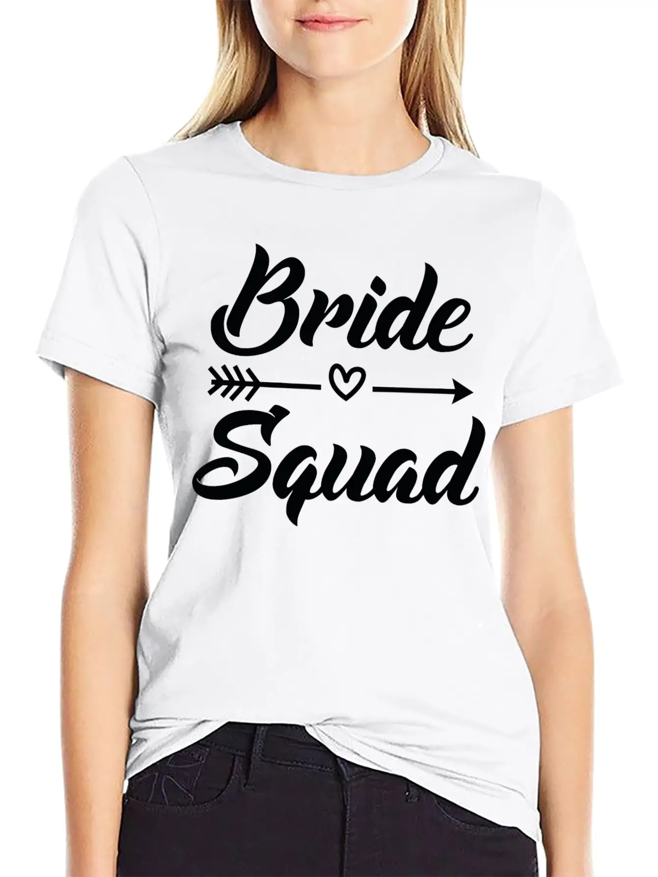 Arrow Bride Squad Black Unisex Short Sleeve Soft Cotton T-Shirt – Casual Everyday Wear