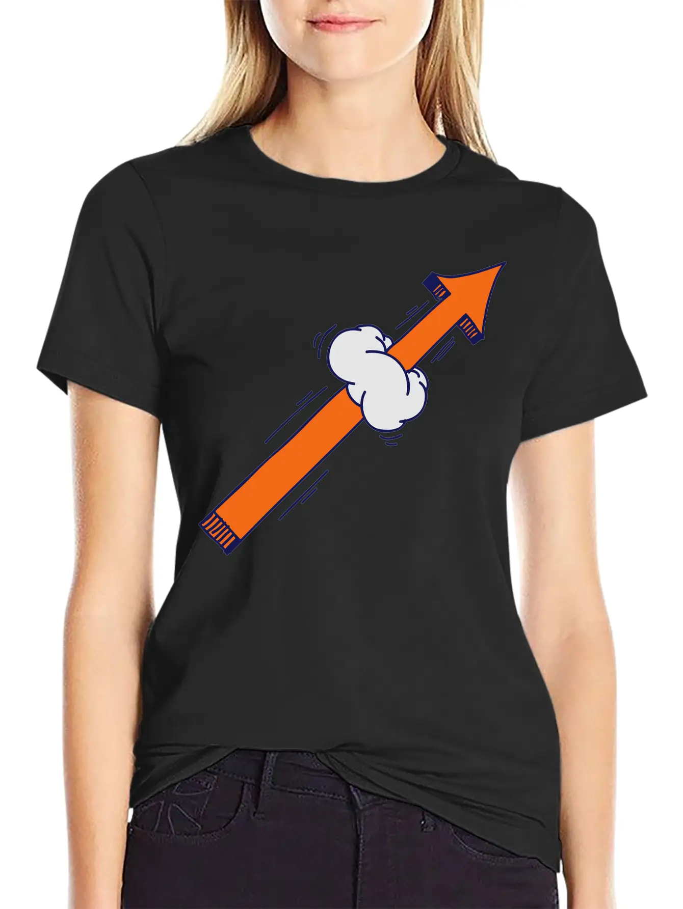 Arrow Comic Style Stylish Everyday T-Shirt – Unisex Basic Cotton Tee