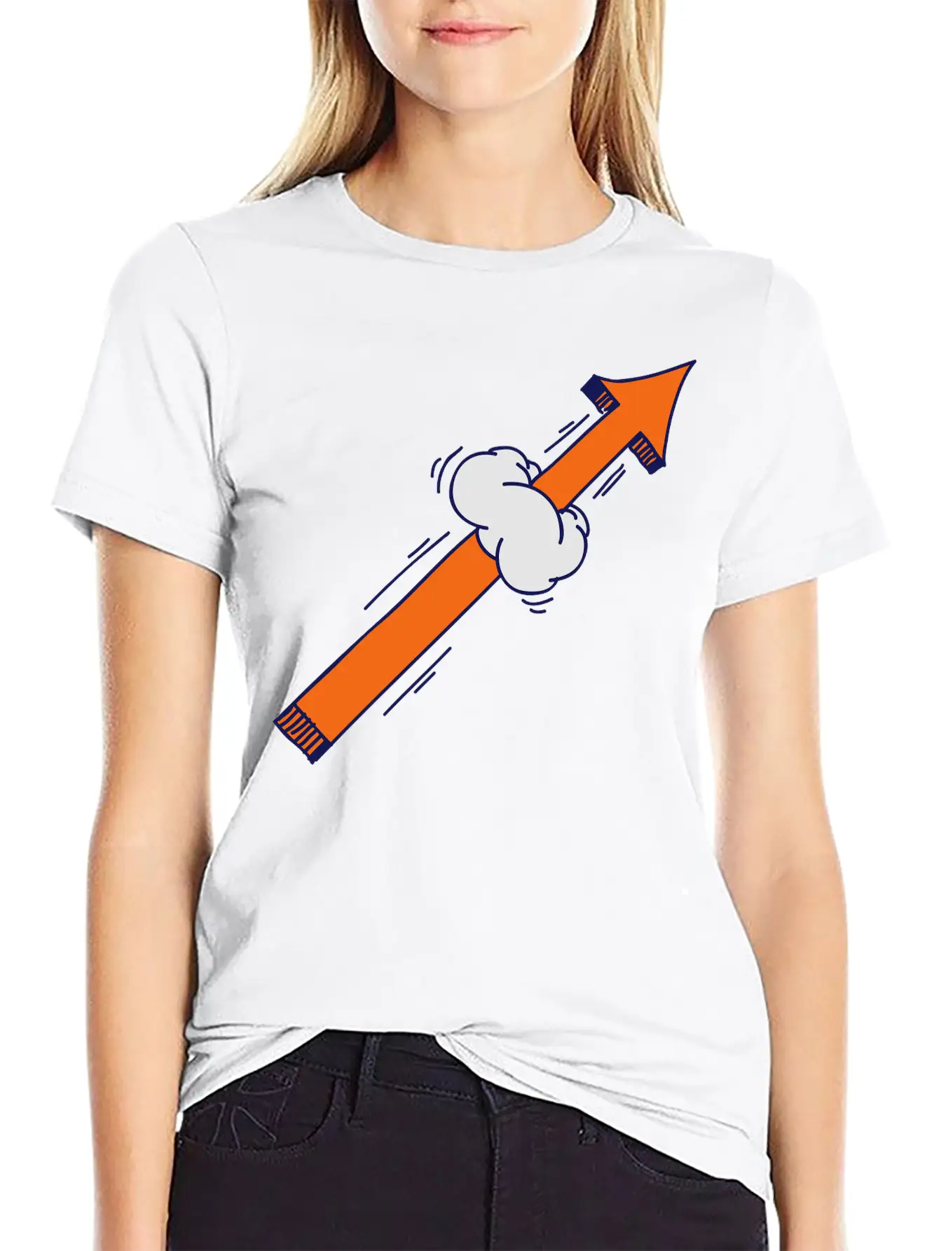 Arrow Comic Style Stylish Everyday T-Shirt – Unisex Basic Cotton Tee