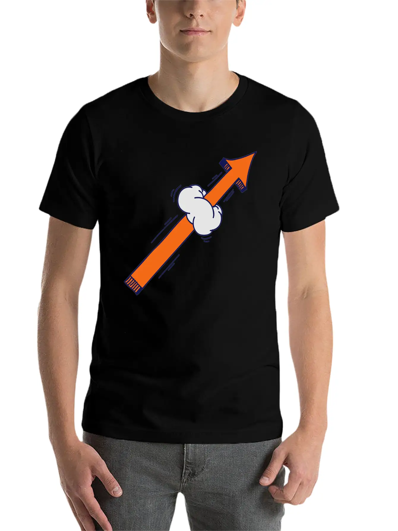 Arrow Comic Style Stylish Everyday T-Shirt – Unisex Basic Cotton Tee