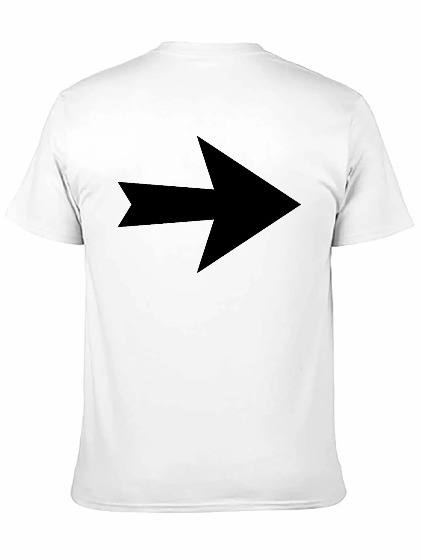 Arrow Direction Sign Unisex Short Sleeve Soft Cotton T-Shirt – Casual Everyday Wear