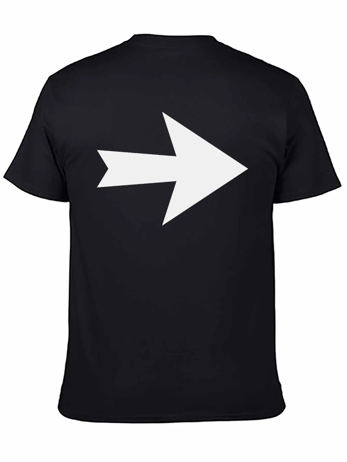 Arrow Direction Sign Unisex Short Sleeve Soft Cotton T-Shirt – Casual Everyday Wear
