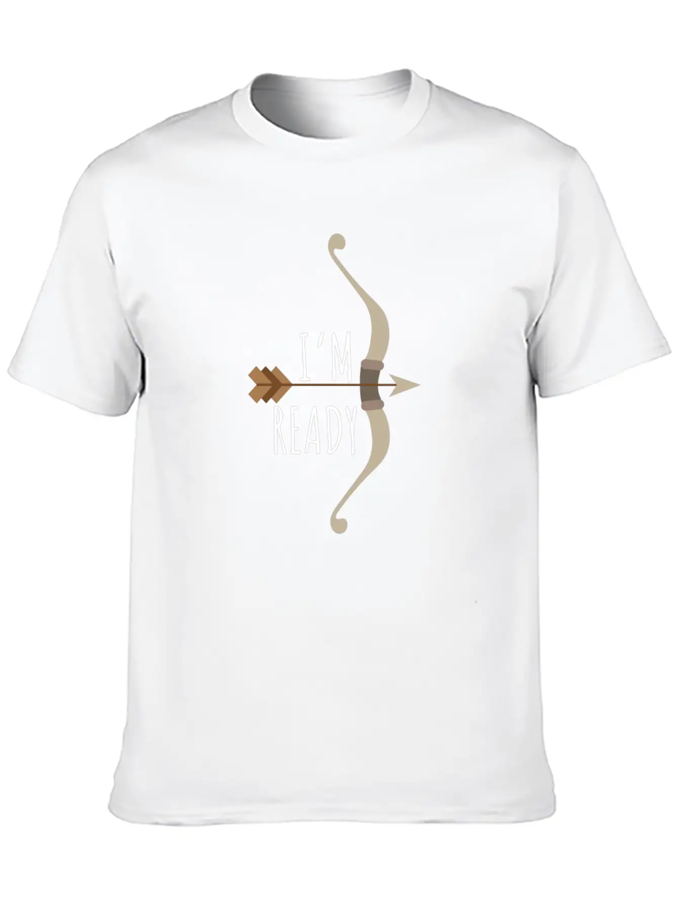 Arrow I'm Ready - Gift Idea Unisex Short Sleeve Soft Cotton T-Shirt – Casual Everyday Wear