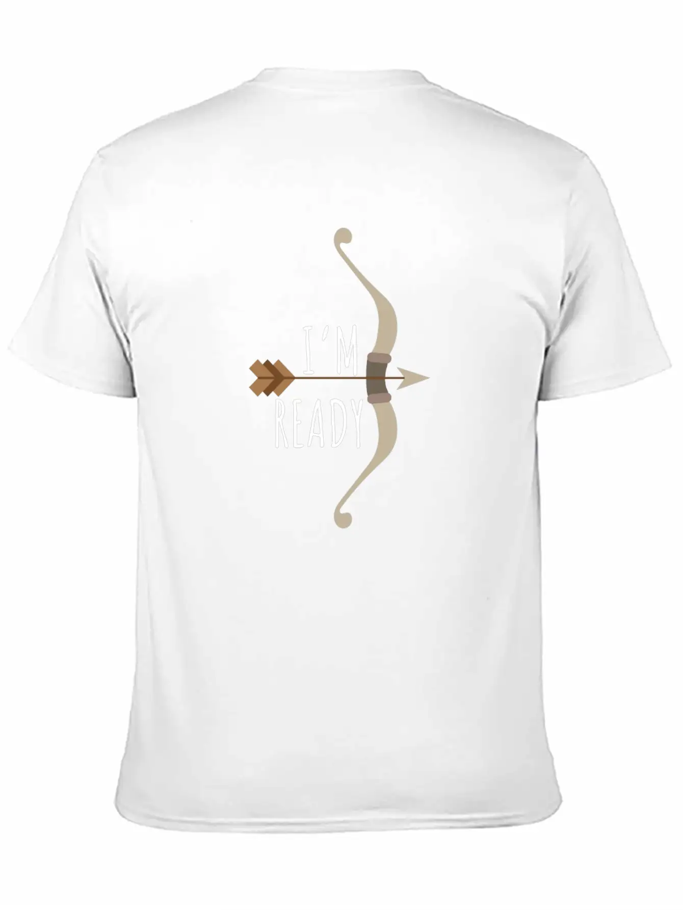 Arrow I'm Ready - Gift Idea Unisex Short Sleeve Soft Cotton T-Shirt – Casual Everyday Wear