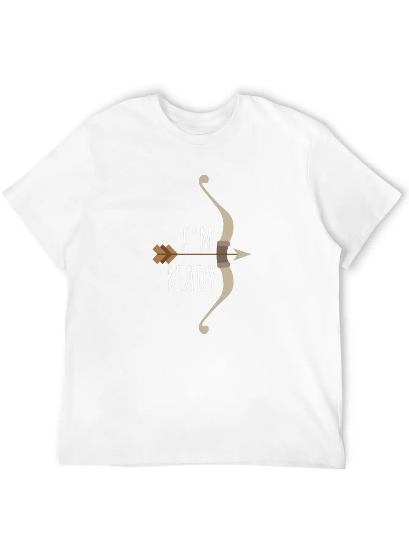 Arrow I'm Ready - Gift Idea Unisex Short Sleeve Soft Cotton T-Shirt – Casual Everyday Wear