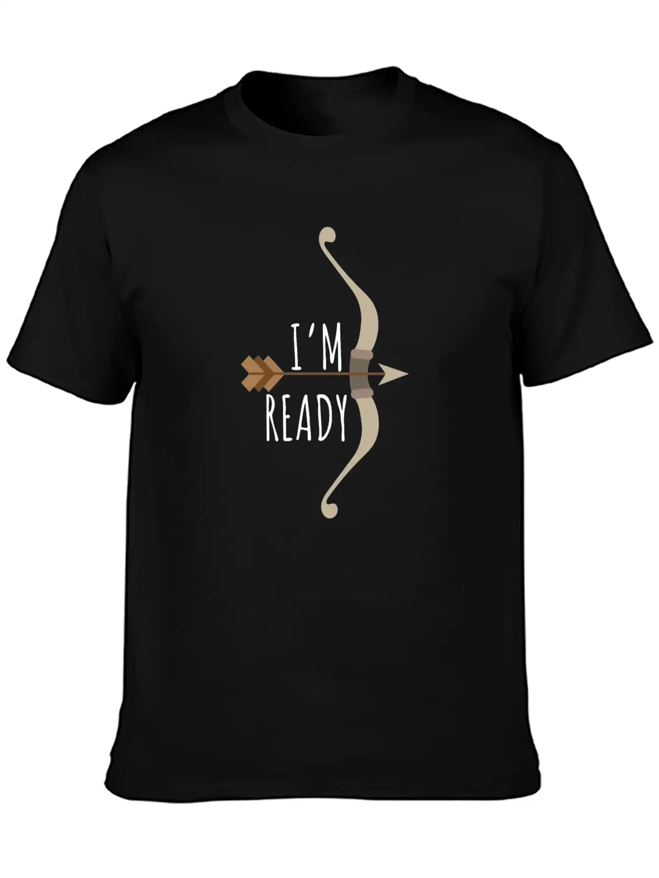 Arrow I'm Ready - Gift Idea Unisex Short Sleeve Soft Cotton T-Shirt – Casual Everyday Wear