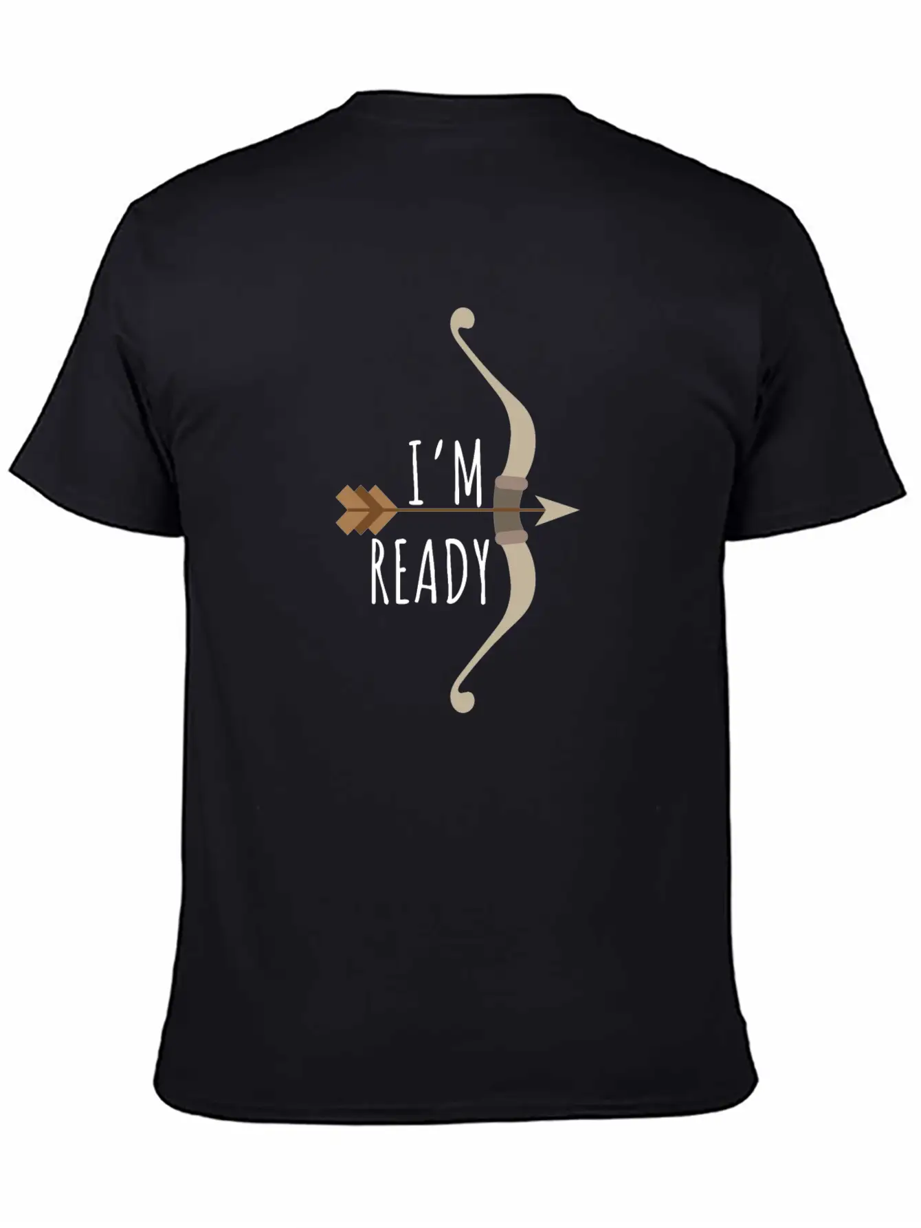 Arrow I'm Ready - Gift Idea Unisex Short Sleeve Soft Cotton T-Shirt – Casual Everyday Wear