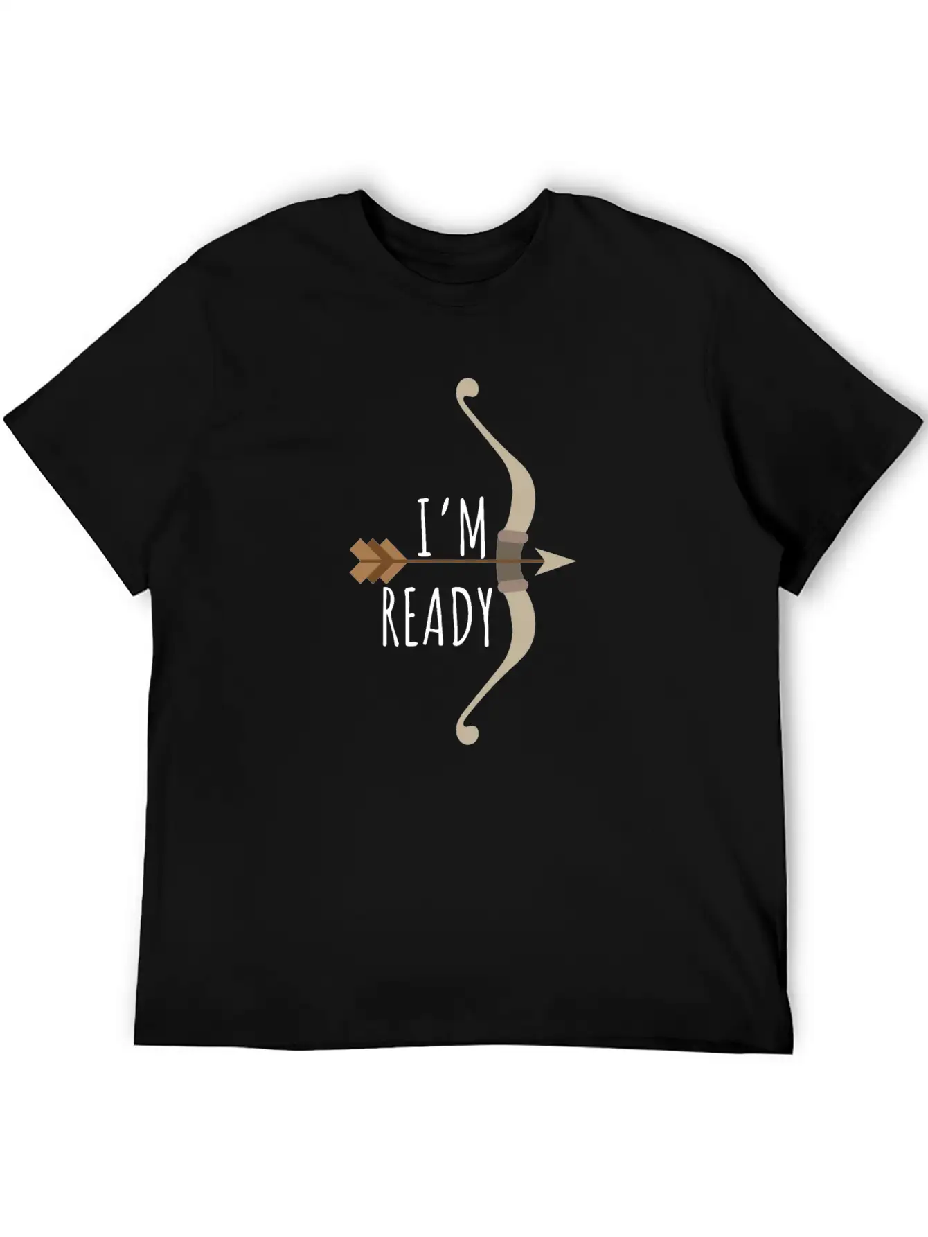 Arrow I'm Ready - Gift Idea Unisex Short Sleeve Soft Cotton T-Shirt – Casual Everyday Wear