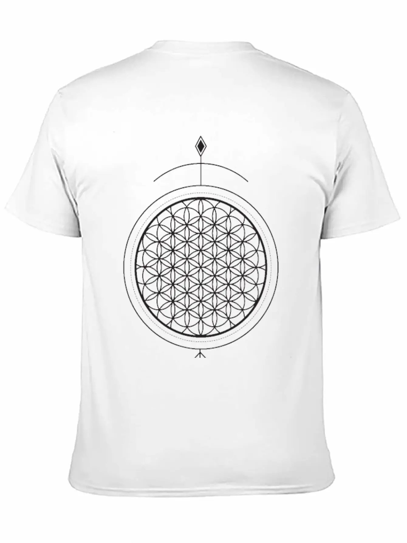 Arrow In The Sun (in Black) Unisex Short Sleeve Soft Cotton T-Shirt – Casual Everyday Wear