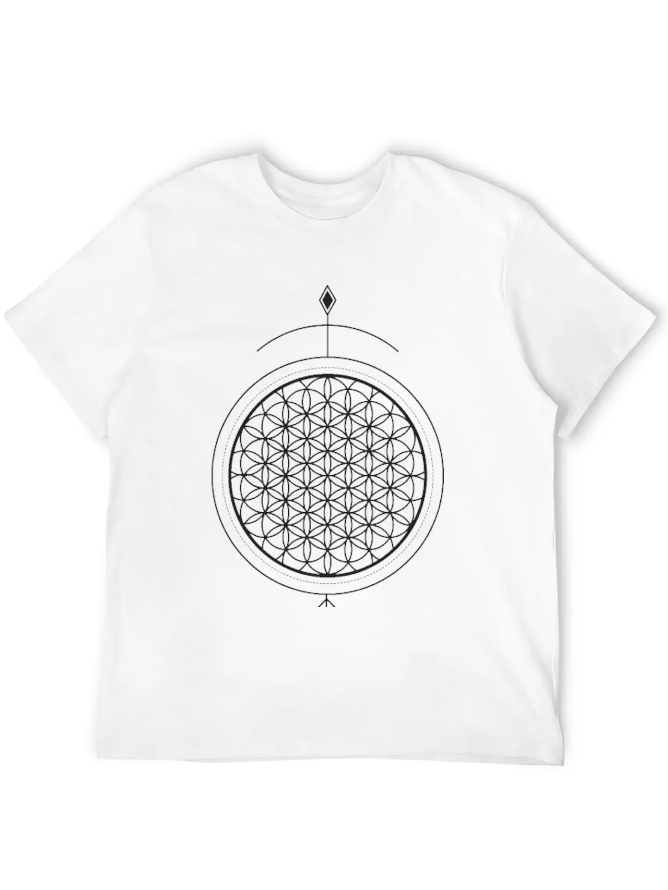 Arrow In The Sun (in Black) Unisex Short Sleeve Soft Cotton T-Shirt – Casual Everyday Wear