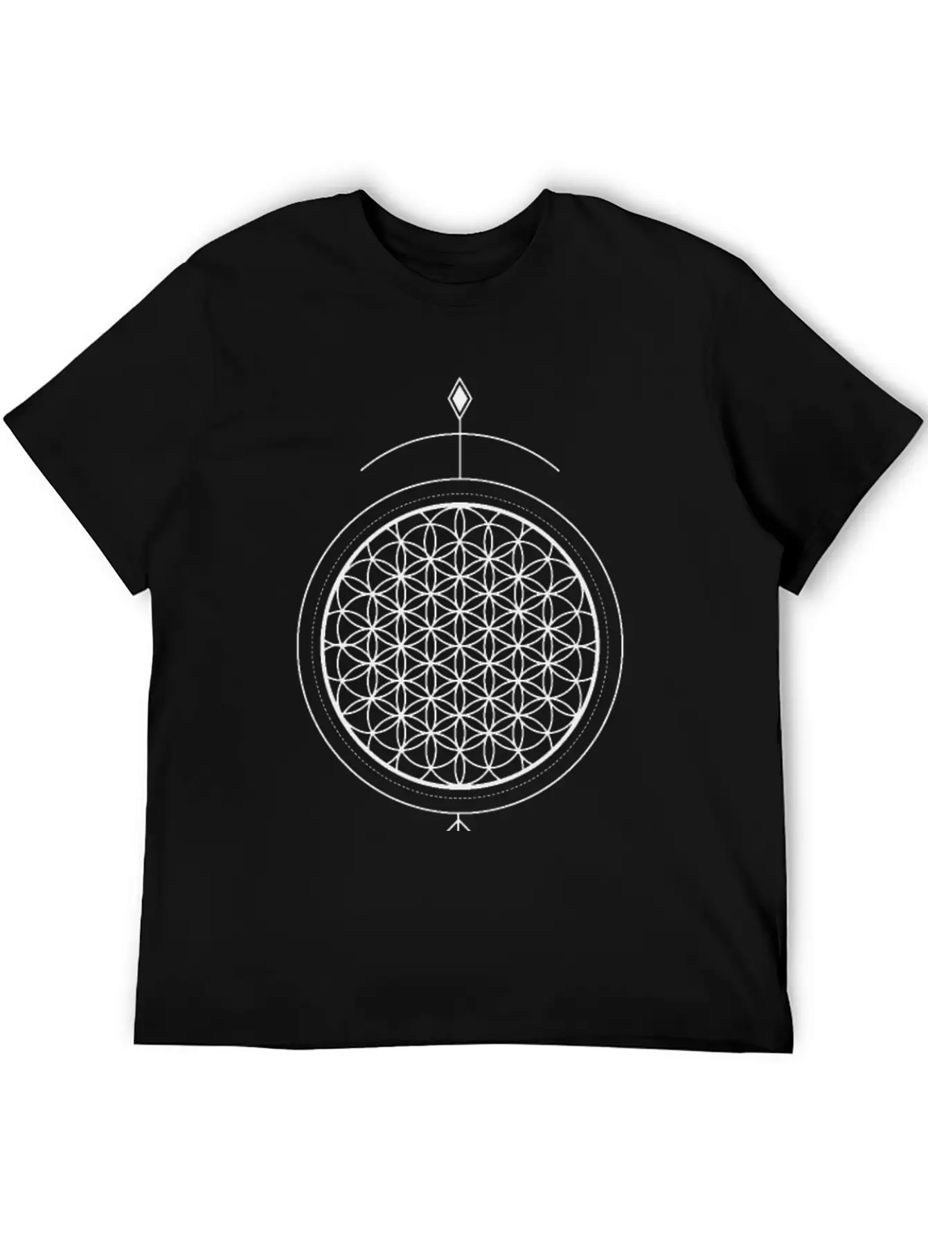 Arrow In The Sun (in Black) Unisex Short Sleeve Soft Cotton T-Shirt – Casual Everyday Wear