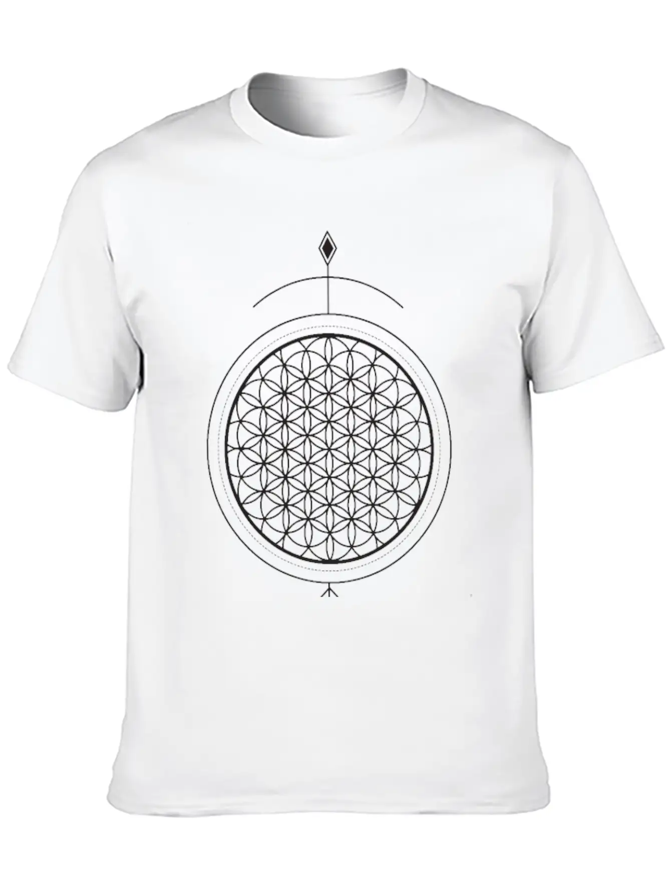 Arrow In The Sun (in Black) Unisex Short Sleeve Soft Cotton T-Shirt – Casual Everyday Wear