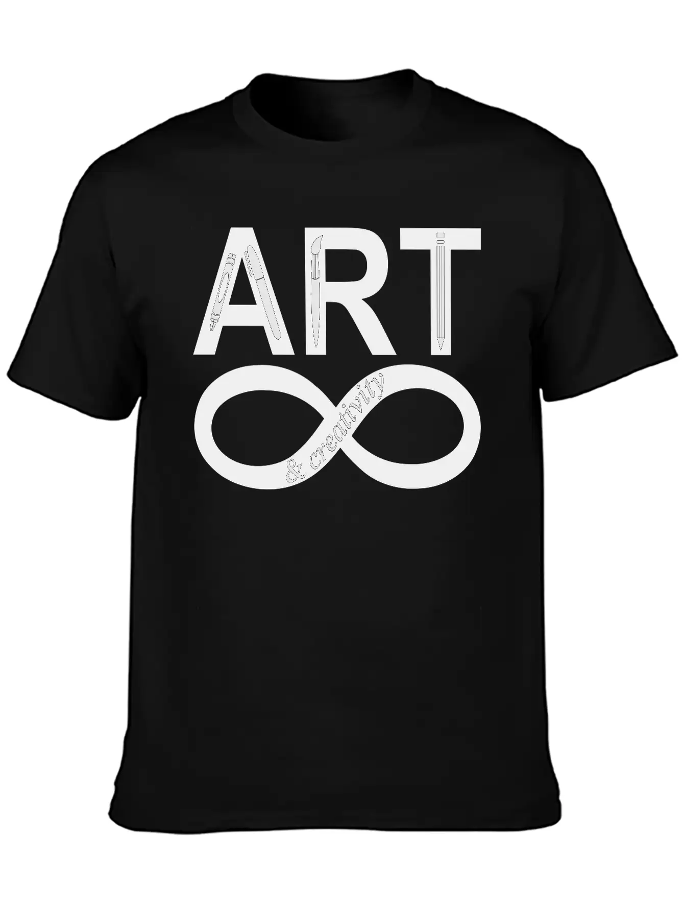 ART Creativity Forever 2 Unisex Short Sleeve Soft Cotton T-Shirt – Casual Everyday Wear