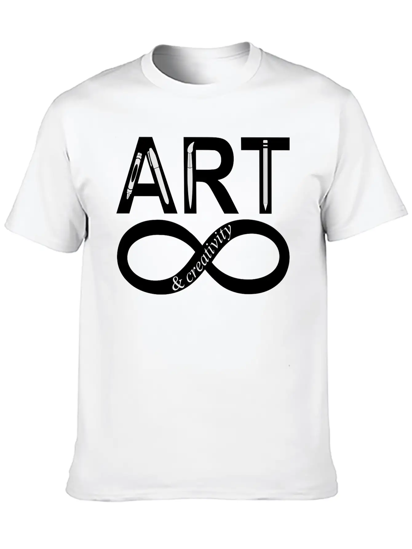 ART Creativity Forever 2 Unisex Short Sleeve Soft Cotton T-Shirt – Casual Everyday Wear