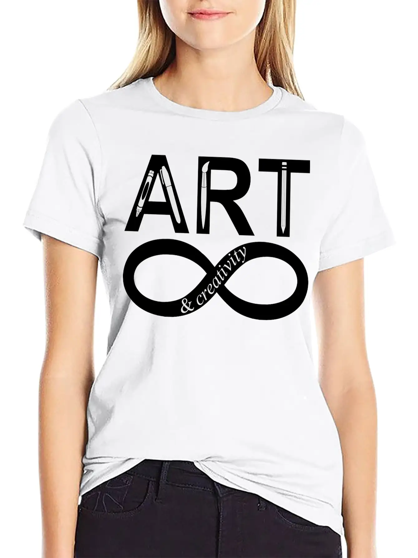 ART Creativity Forever 2 Unisex Short Sleeve Soft Cotton T-Shirt – Casual Everyday Wear