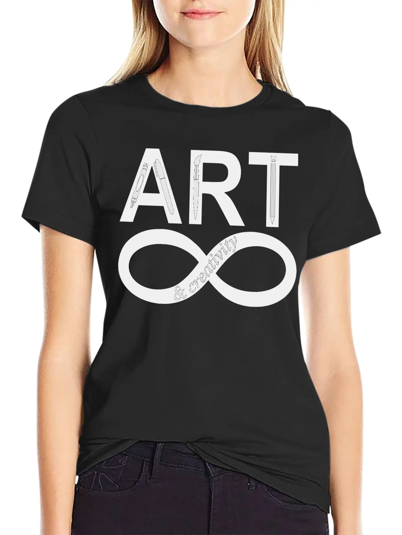 ART Creativity Forever 2 Unisex Short Sleeve Soft Cotton T-Shirt – Casual Everyday Wear