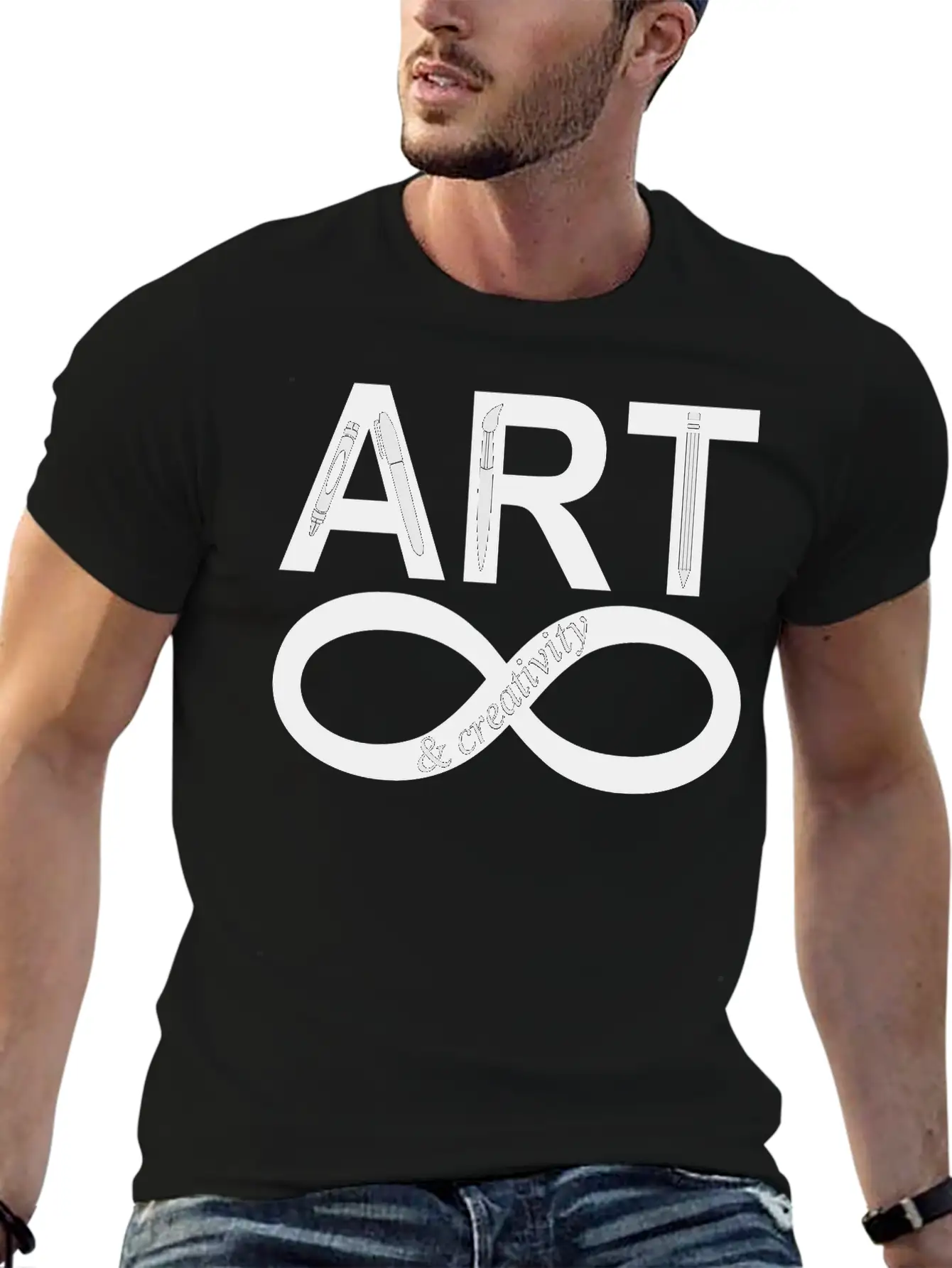 ART Creativity Forever 2 Unisex Short Sleeve Soft Cotton T-Shirt – Casual Everyday Wear