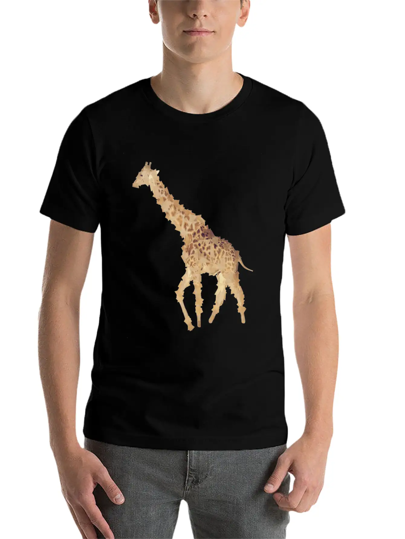 Art Giraffe Timeless Short Sleeve Tee – Comfy And Minimalist Design